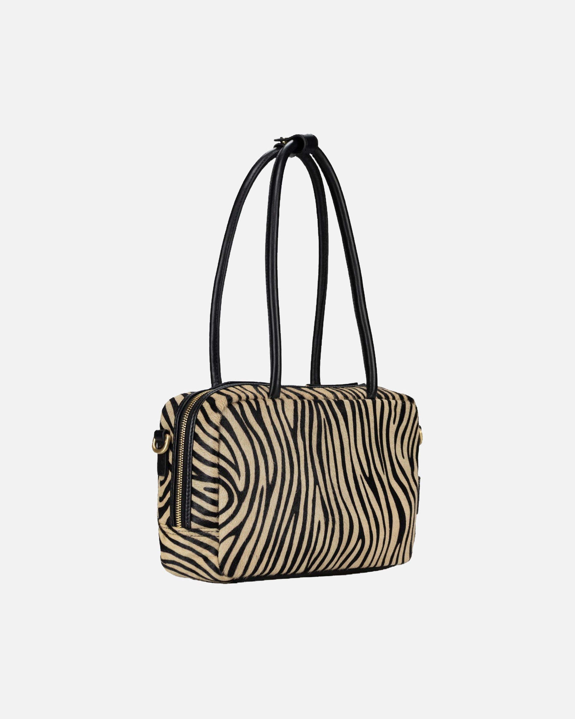 Handtasche für Unisex Jost Anderes Furry Zebra Bowling Bag M Zebra