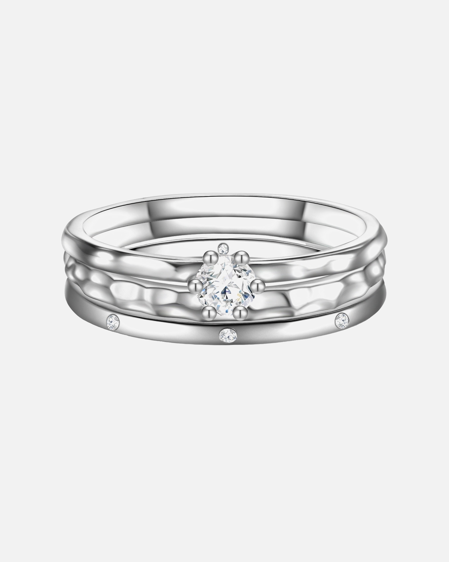 Ring für Weiblich Glanzstücke München Ring Sterling Silber Zirkonia in Silber 56