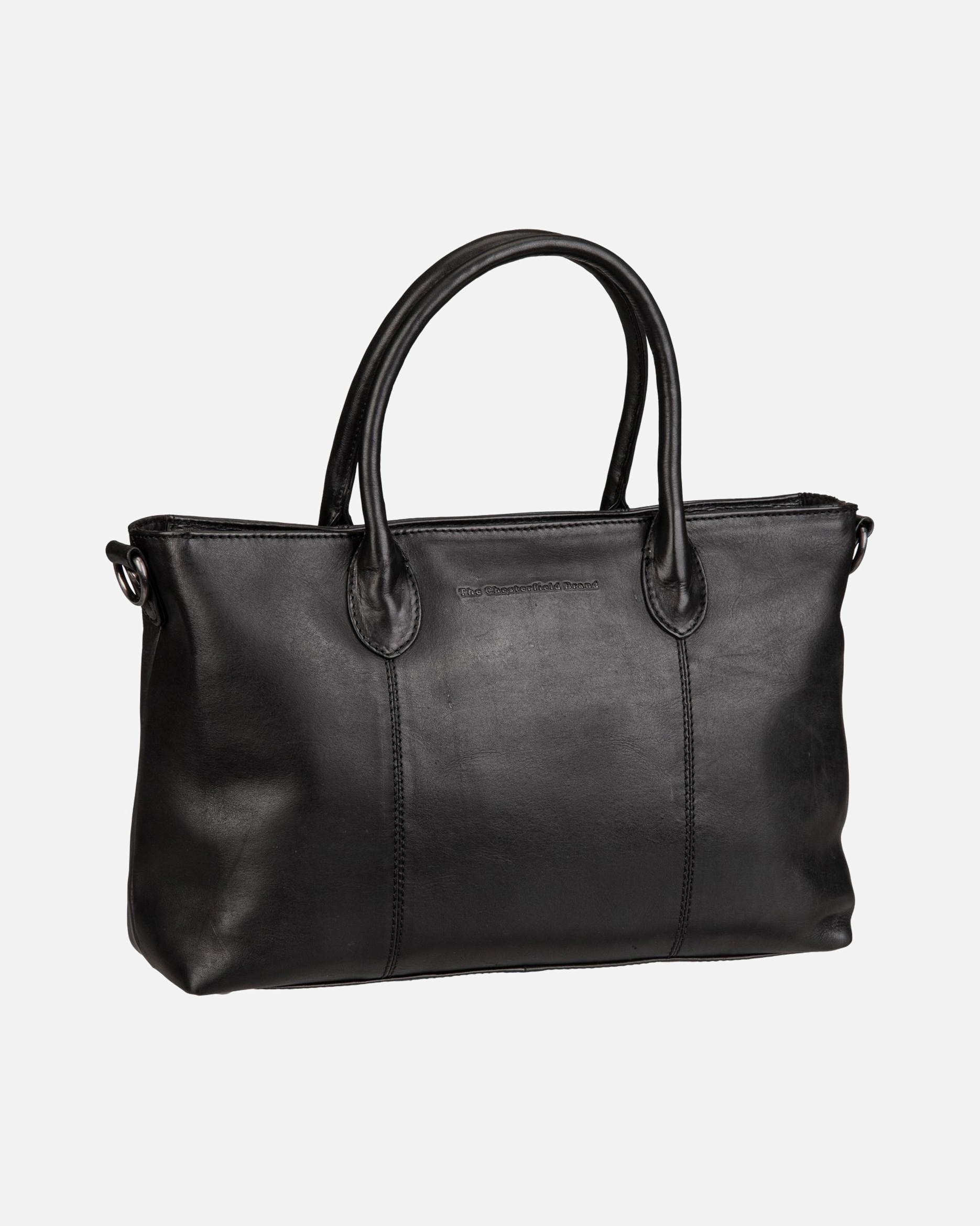 Shopper für Unisex The Chesterfield Brand Shopper Pergamino Black