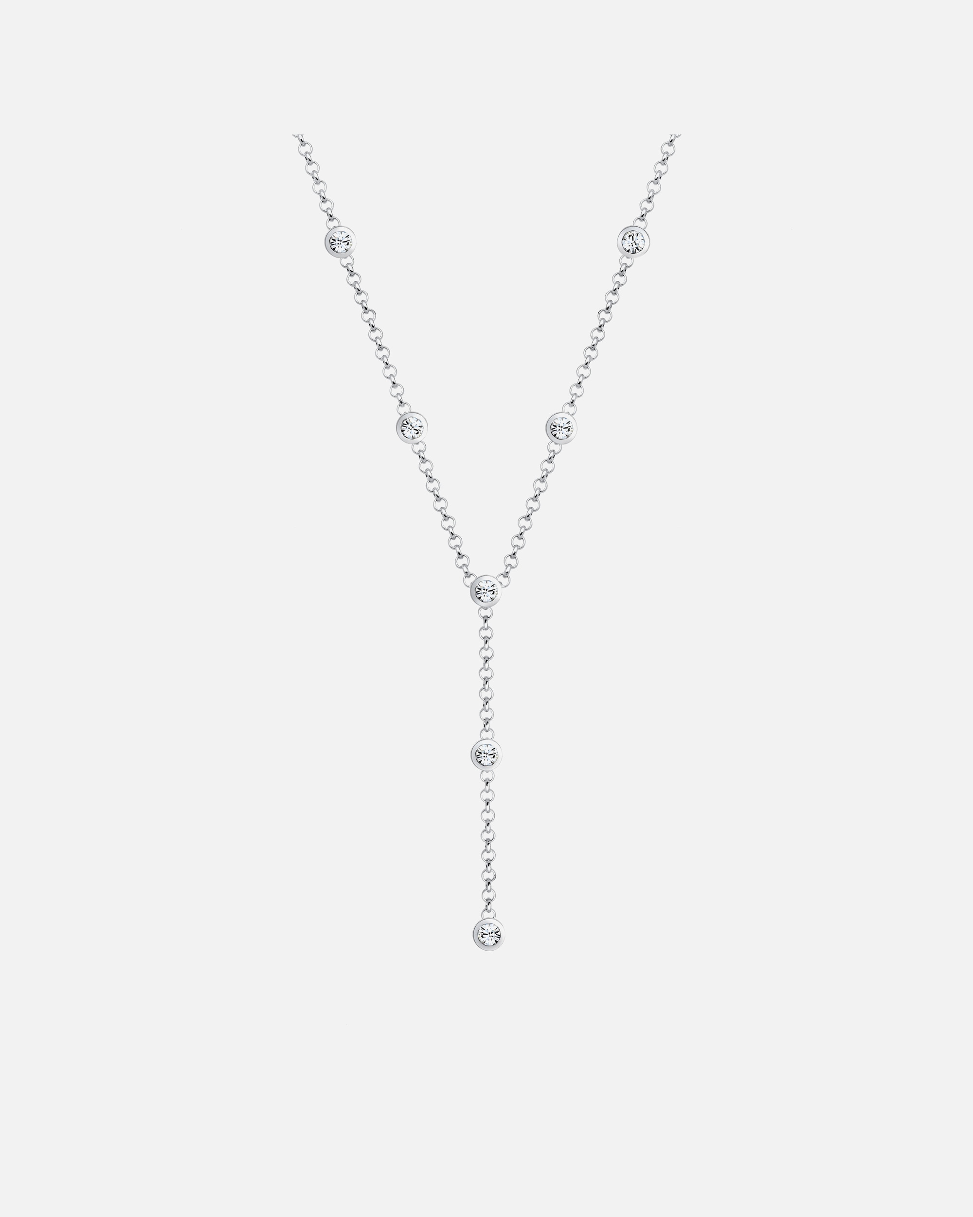 Halskette für Weiblich Elli Y-Kette mit 925 Silber, mit Kristallen von Swarovski® 1 Stück