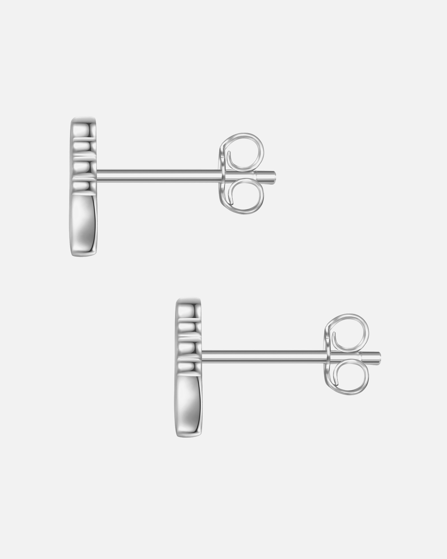 Ohrringe für Weiblich Glanzstücke München Ohrstecker Engel aus Sterling Silber in silber mit Lab Grown Diamond 7,8 mm