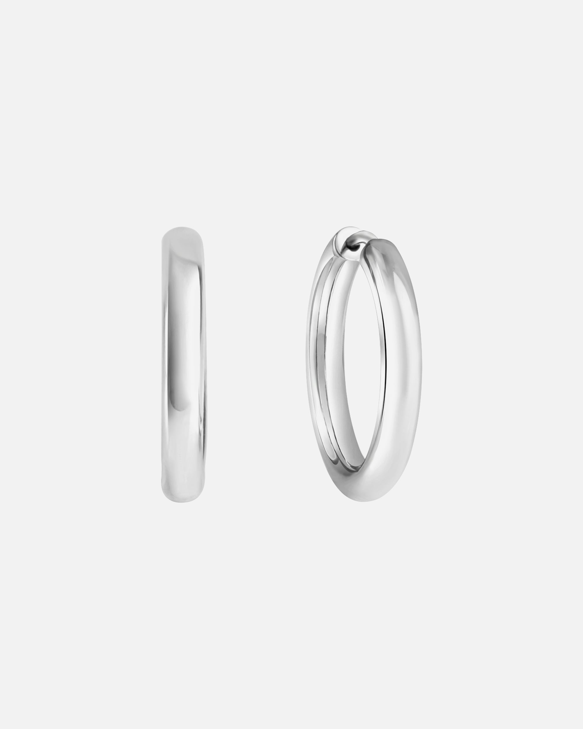 Creolen für Unisex caï Creolen 925/- Sterling Silber weiß
