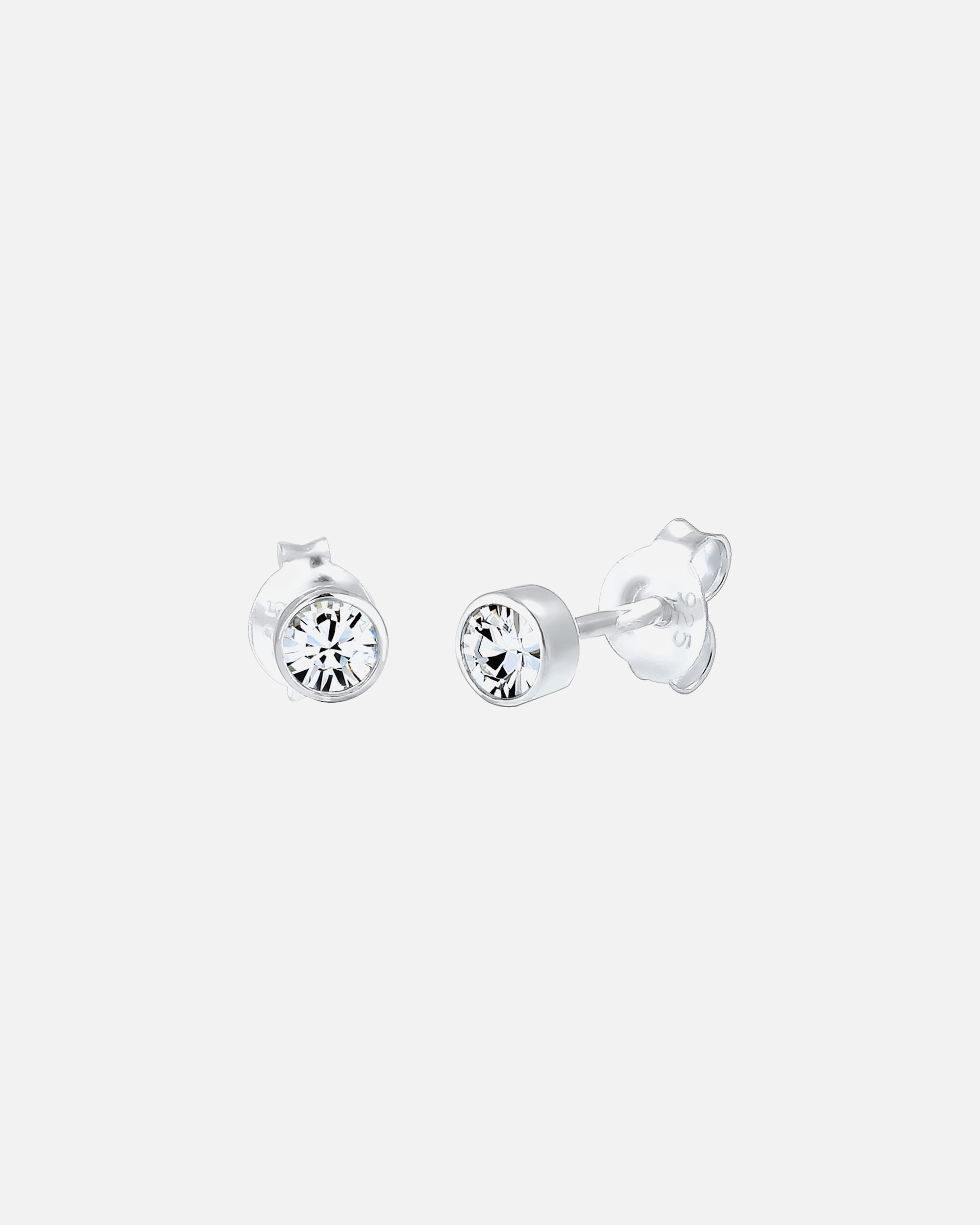 Ohrringe für Weiblich Elli Ohrstecker Basic 925 Silber, mit Kristallen von Swarovski® 1 Stück