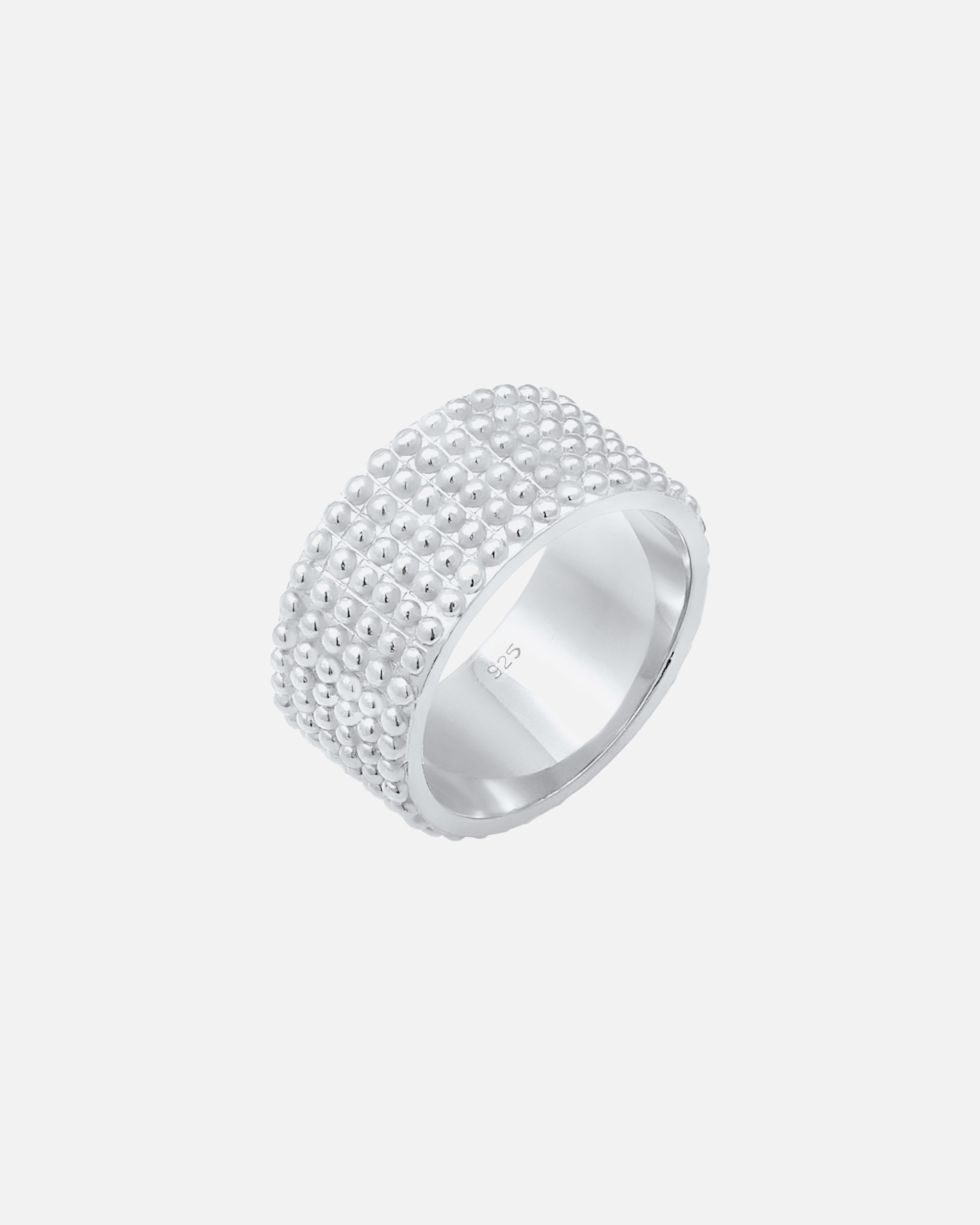 Ring für Weiblich Elli Basic Bandring Dots Trend Cool 925 Silber 54