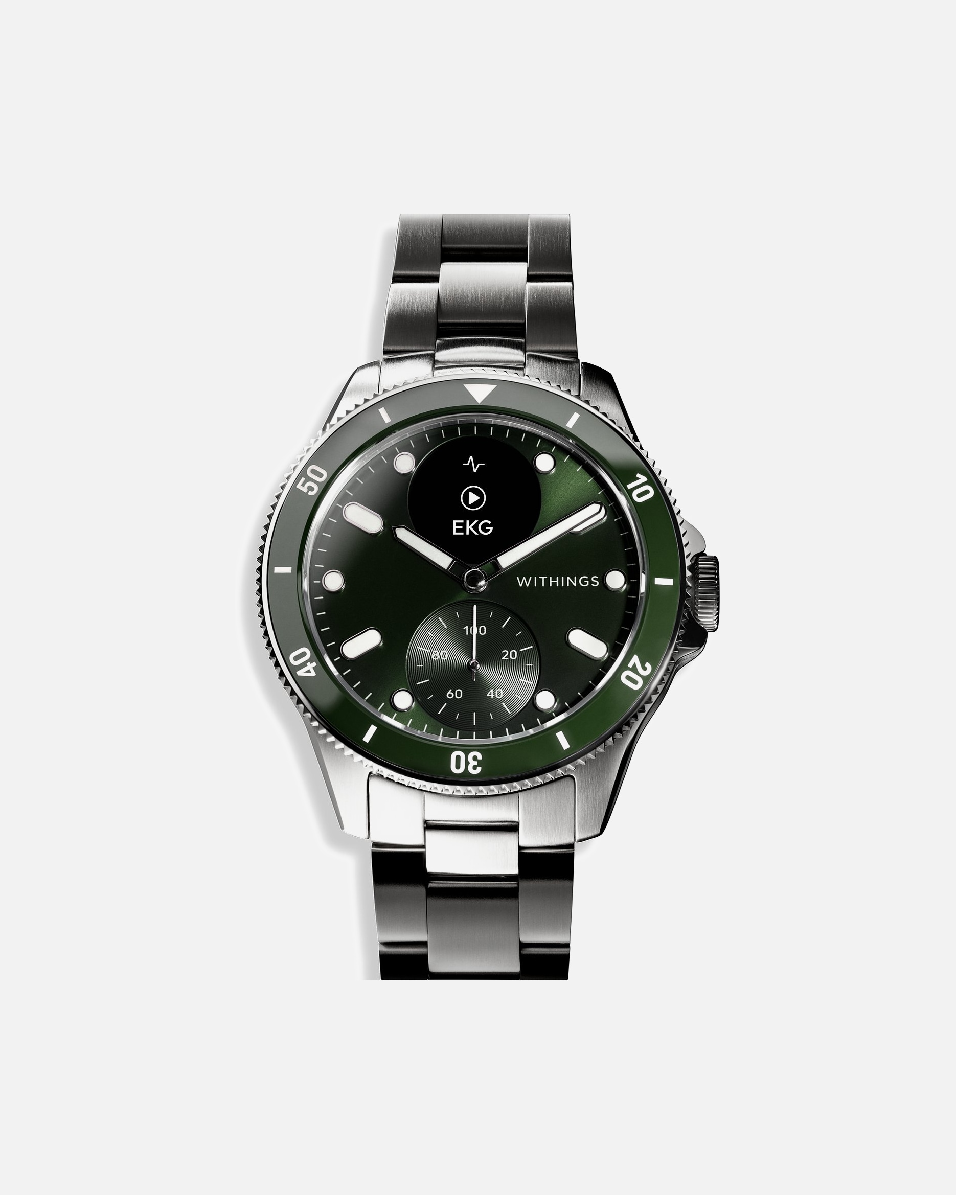 Uhr für Weiblich Withings Herrenuhr Edelstahl grau, silber