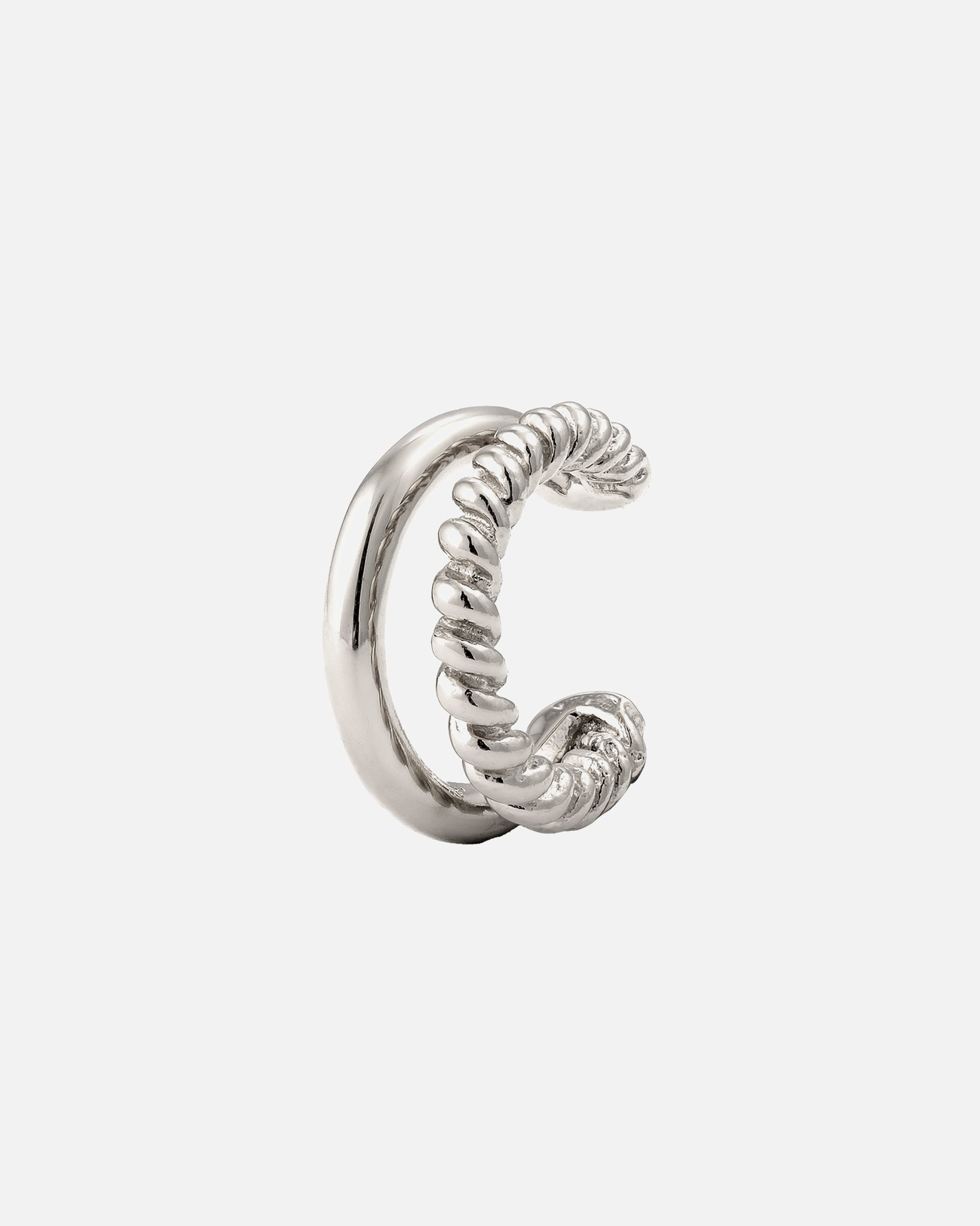 Ohrringe für Weiblich Elli Earcuff Twist Look 925 Sterling Silver Silber
