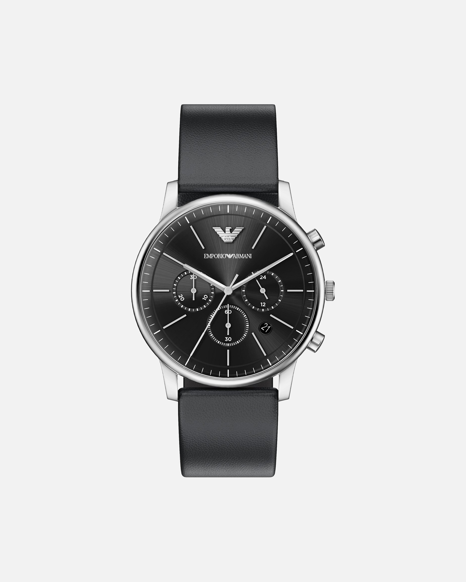 Uhr für Männlich Emporio Armani Chronograph Edelstahl schwarz