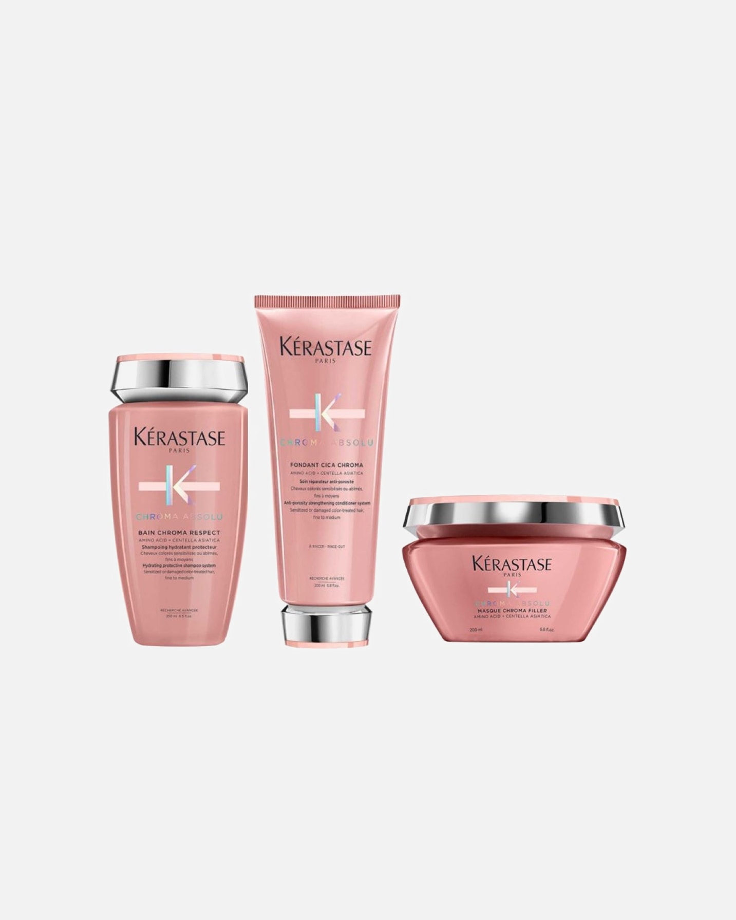 Haarpflegeset für Weiblich Kérastase Chroma Absolu Set Respect Masque (Shampoo / Spülung / Maske) 1 Stück
