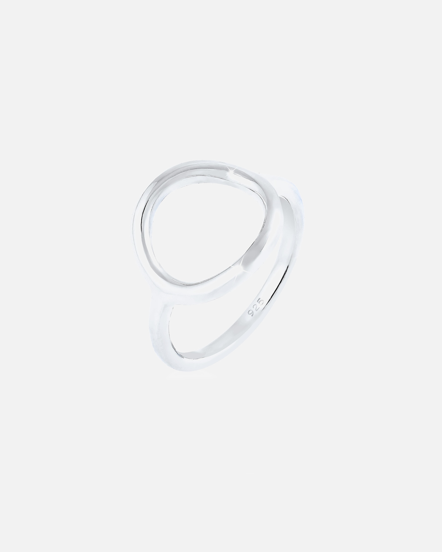 Ring für Weiblich Elli Kreis Rund Geo Statement 925 Sterling Silber 52