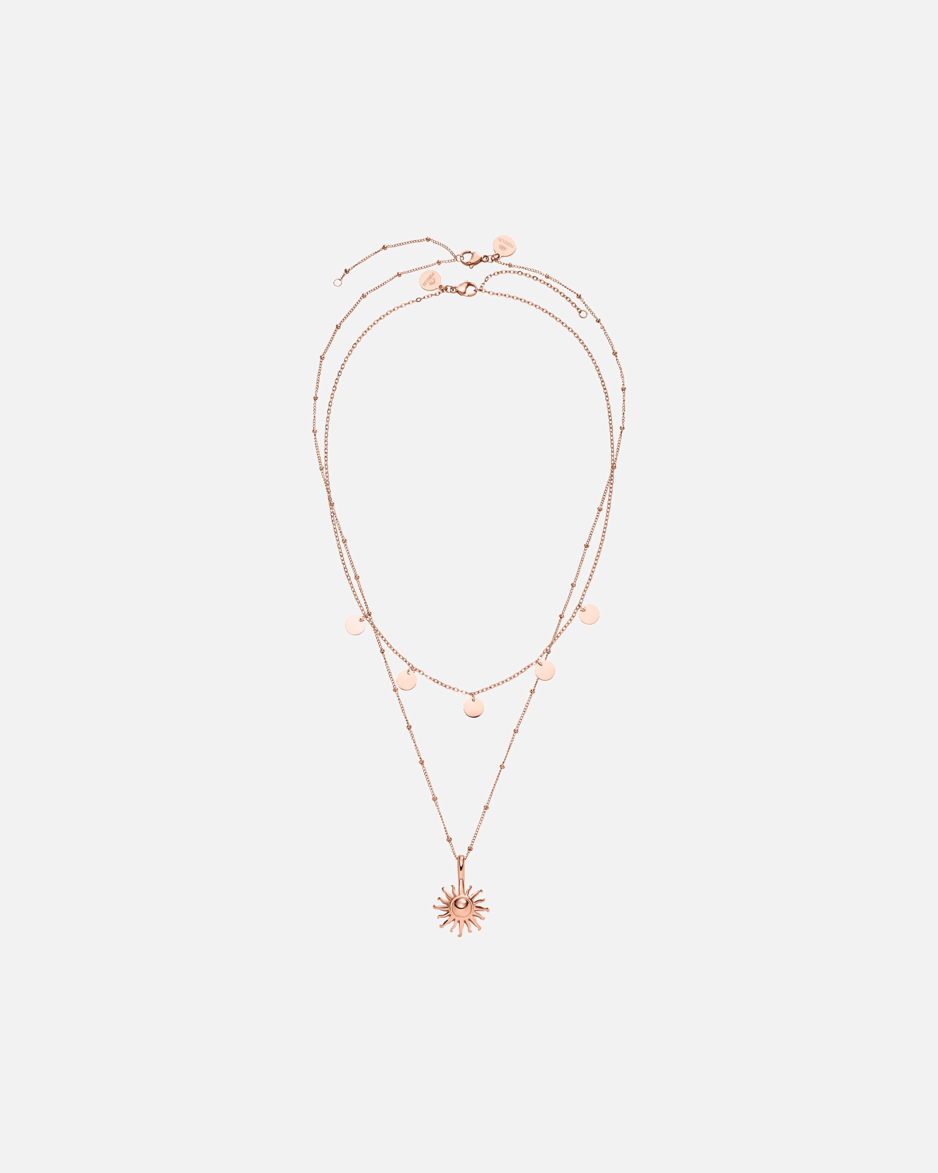 Schmuckset für Unisex Purelei Kailua Halsketten-Set 100% Edelstahl Rosegold