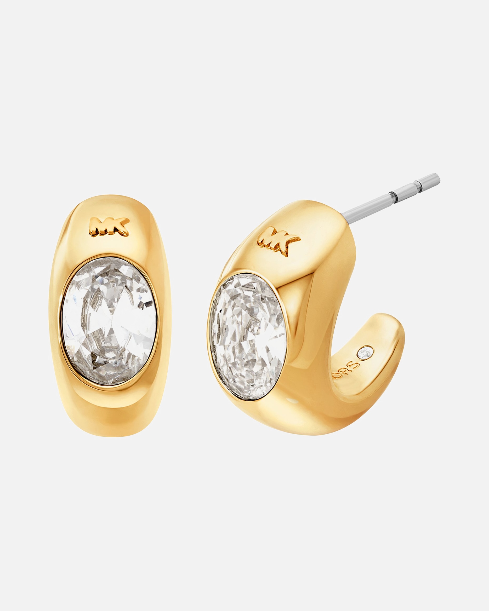 Ohrringe für Weiblich Michael Kors Creolen Metall weiß