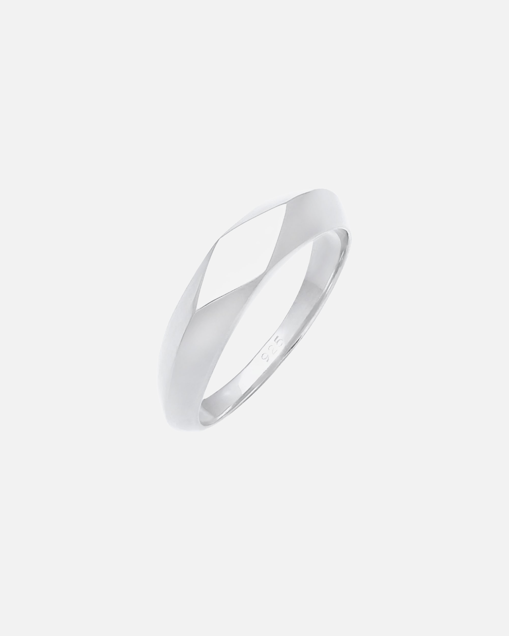 Ring für Weiblich Elli Siegelring Pinky Ring Raute Geo Look 925 Silber 48