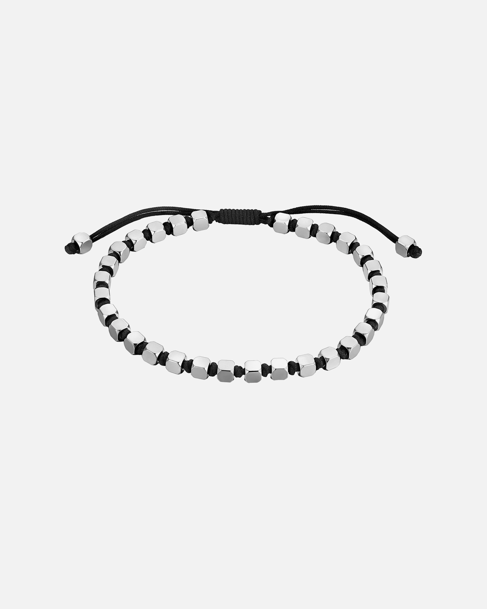 Armband für Männlich Armband aus Edelstahl in silber 19,0 - 23,0 cm, flexibel einstellbar