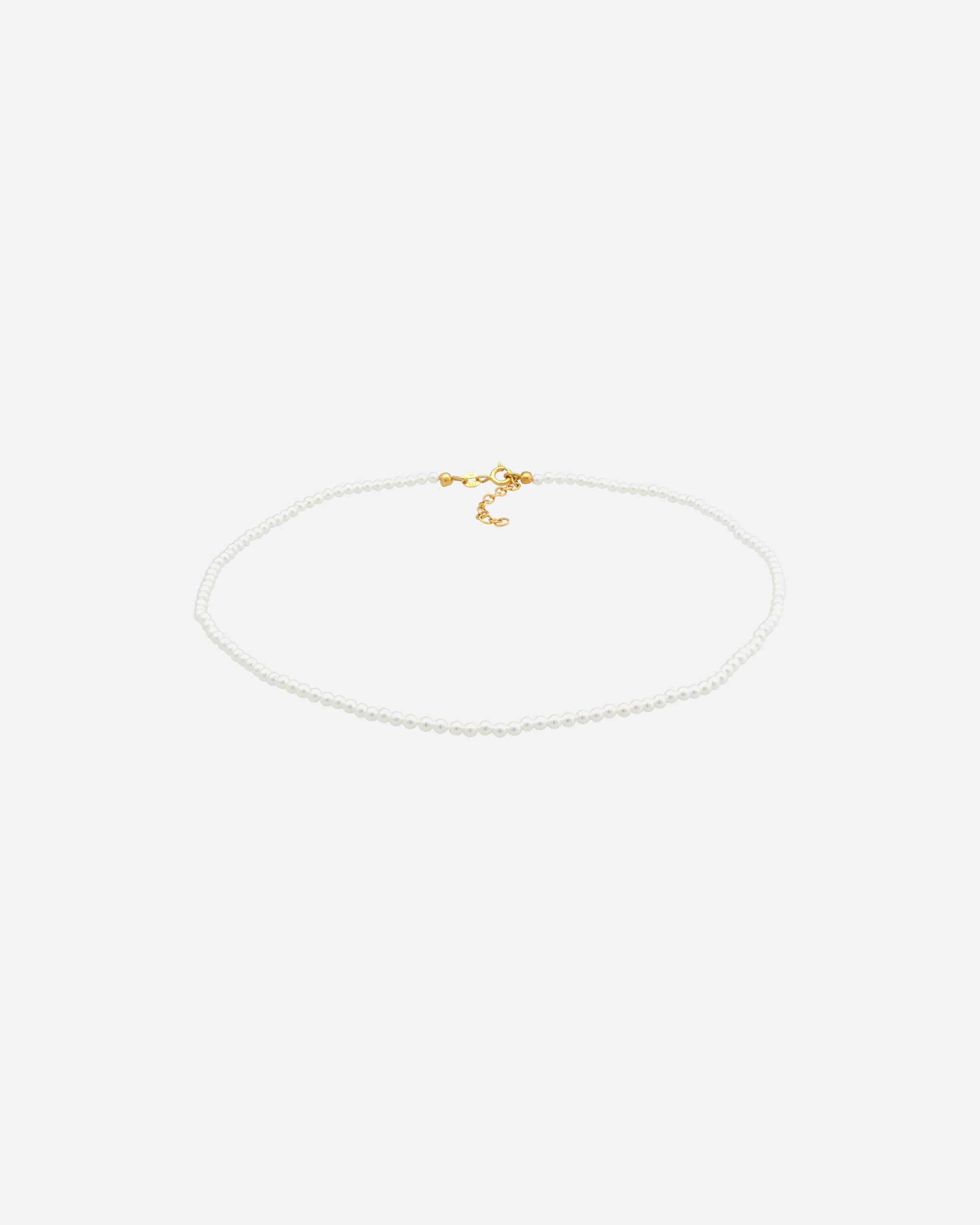 Halskette für Weiblich Elli Choker Muschelkernperlen 925 Silber 1 Stück