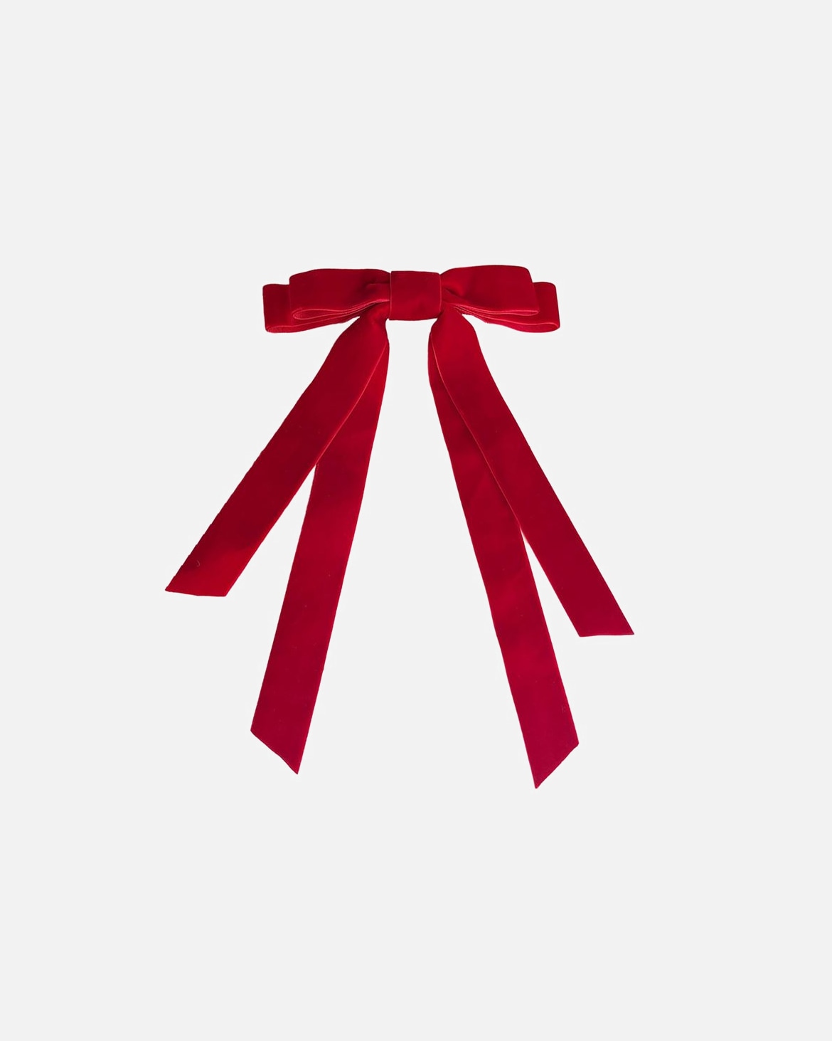 Haarspange für Weiblich SOHO Vania Velvet Schleifen Haarspange Rot