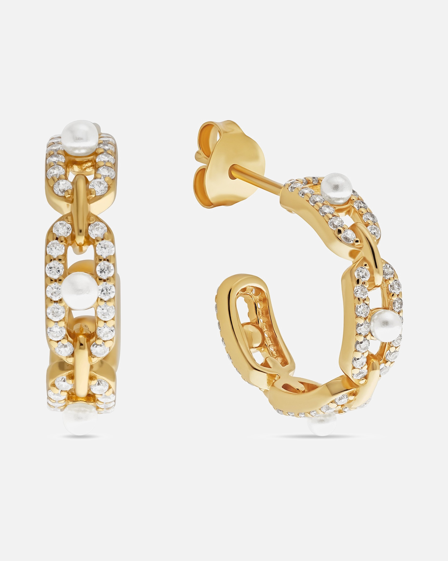 Ohrringe für Weiblich CHRIST Creolen 925er Silber, recycelt gold
