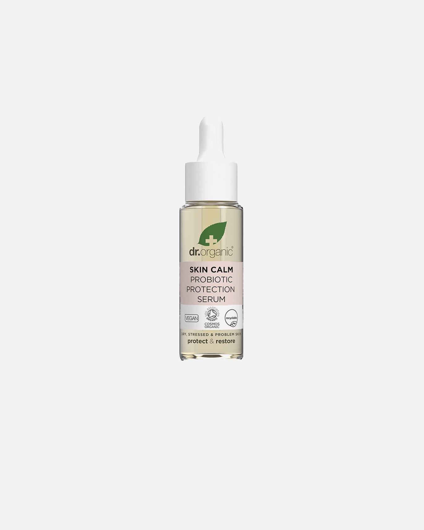 Gesichtscreme für Unisex Dr. Organic SKIN CALM probiotisches Schutzserum 30 ml