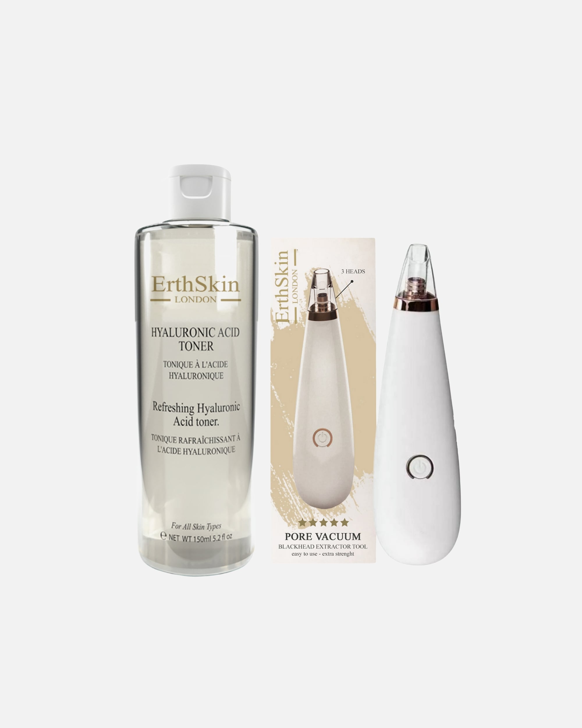 Gesichtsreinigungsset für Weiblich ErthSkin London Porenreiniger & Toner Duo 1 Stück