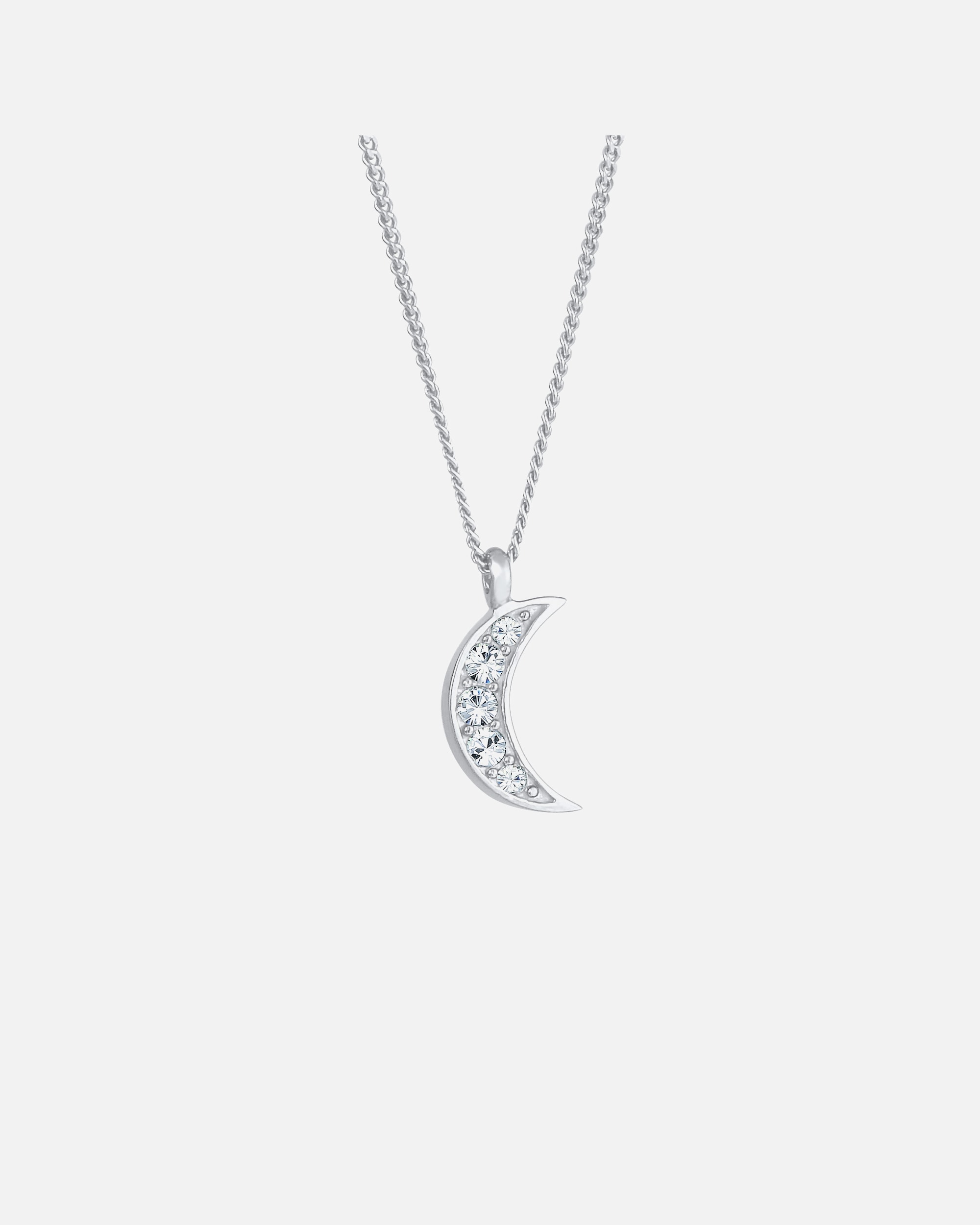 Halskette für Weiblich Elli Halbmond Astro 925 Silber, mit Kristallen von Swarovski® 1 Stück