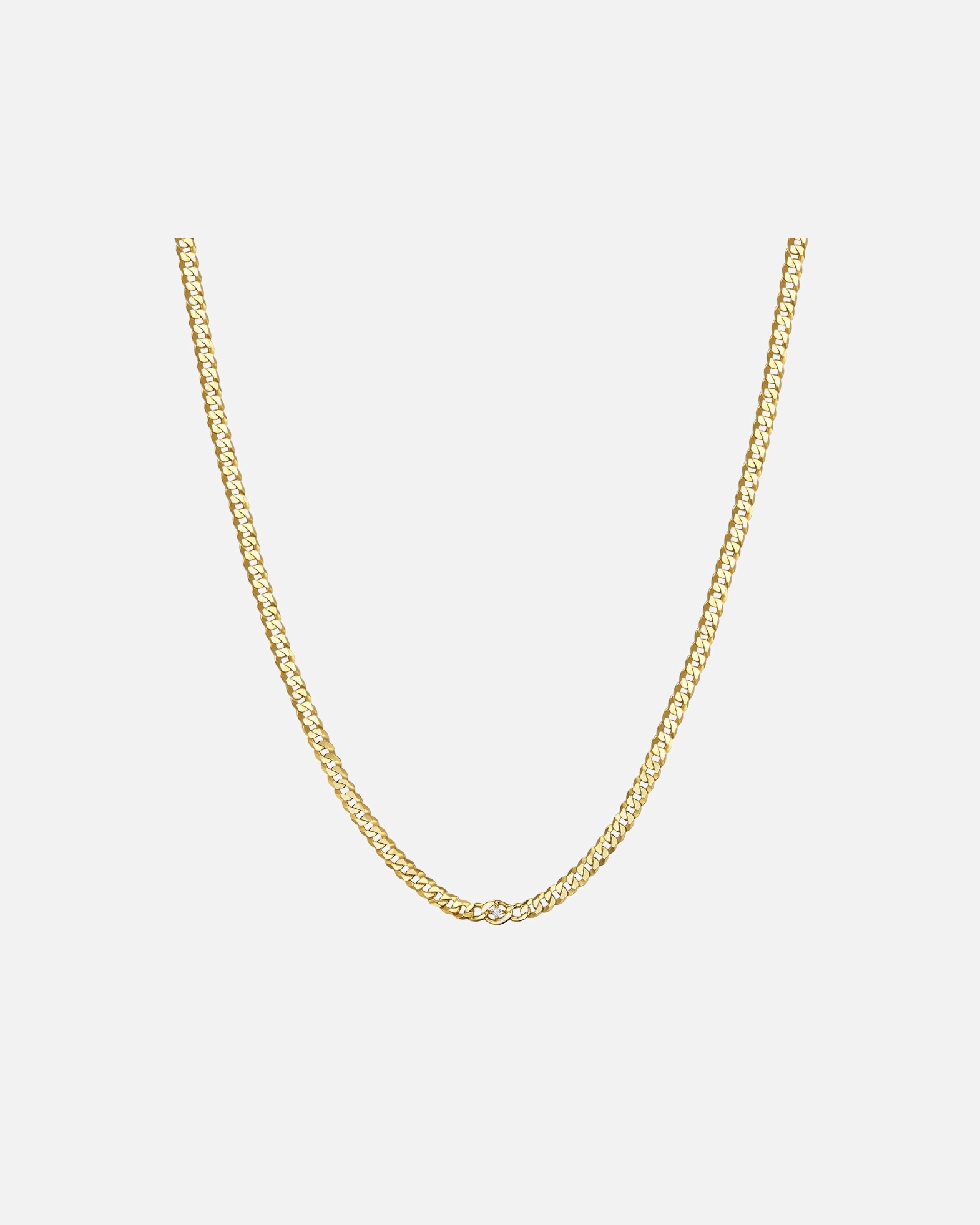 Halskette für Weiblich Glanzstücke München Halskette Sterling Silber Zirkonia in Gelbgold 1 Stück