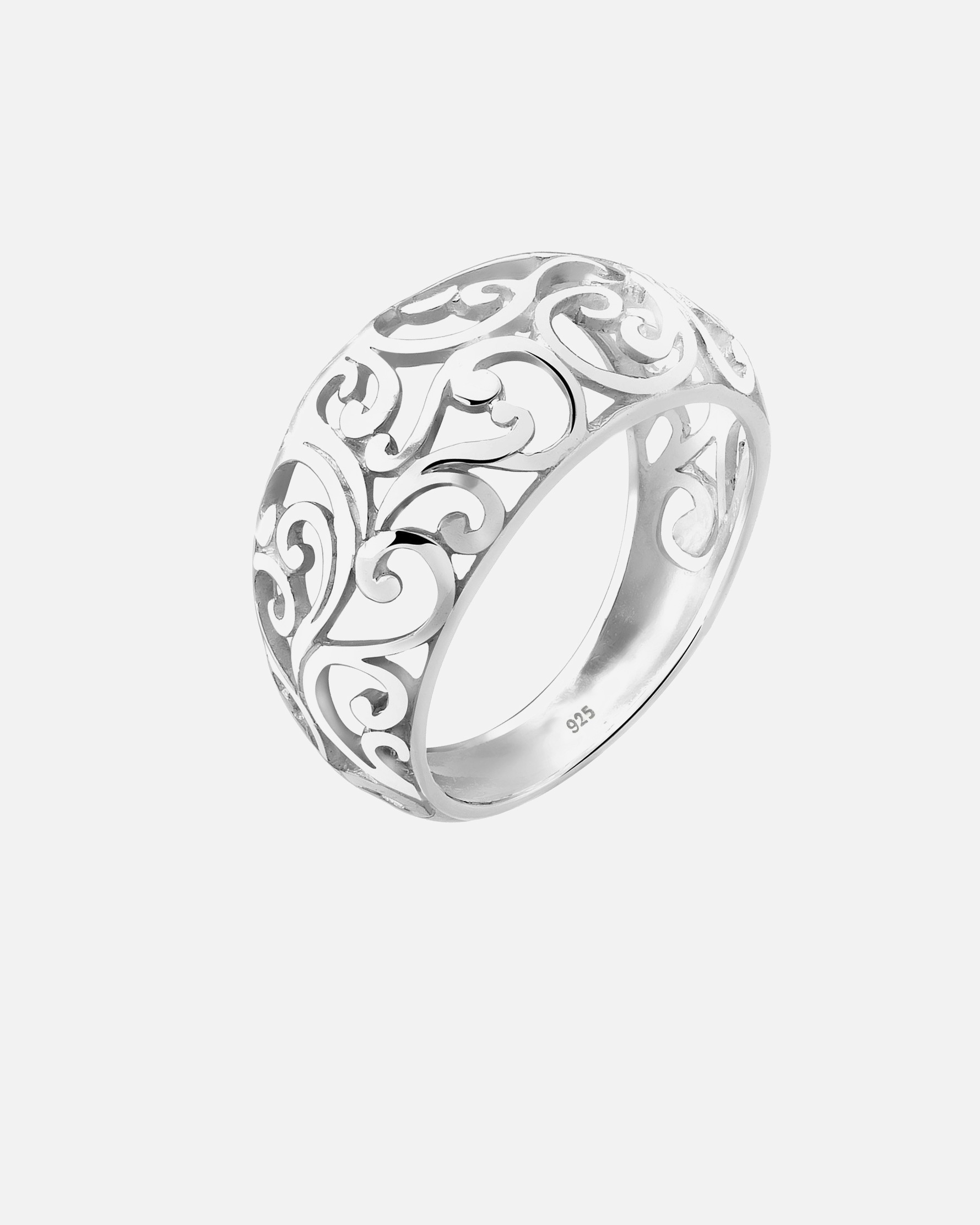 Ring für Weiblich Elli Ornament Floral Emaille 925er Sterling Silber 56
