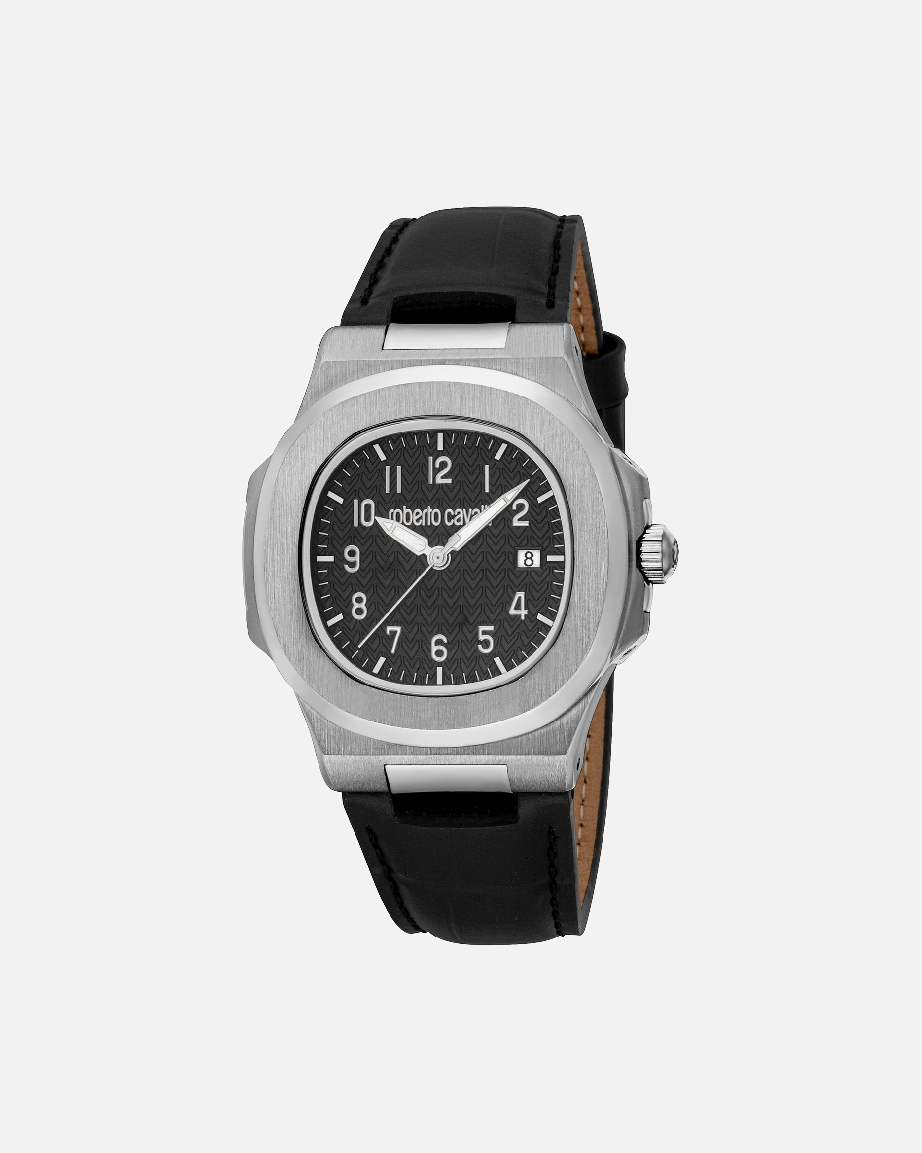 Uhr für Männlich Roberto Cavalli Herrenuhr Edelstahl schwarz, silber