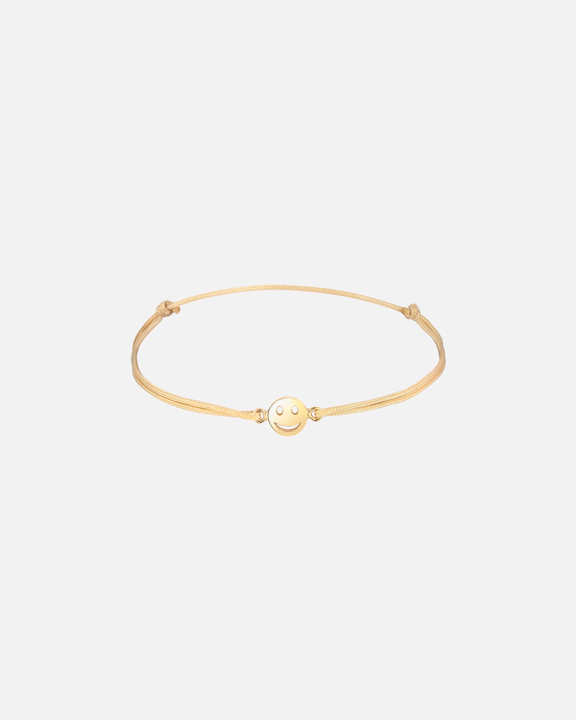 Armband für Weiblich Elli Smile Face Textil 925 Silber vergoldet 1 Stück