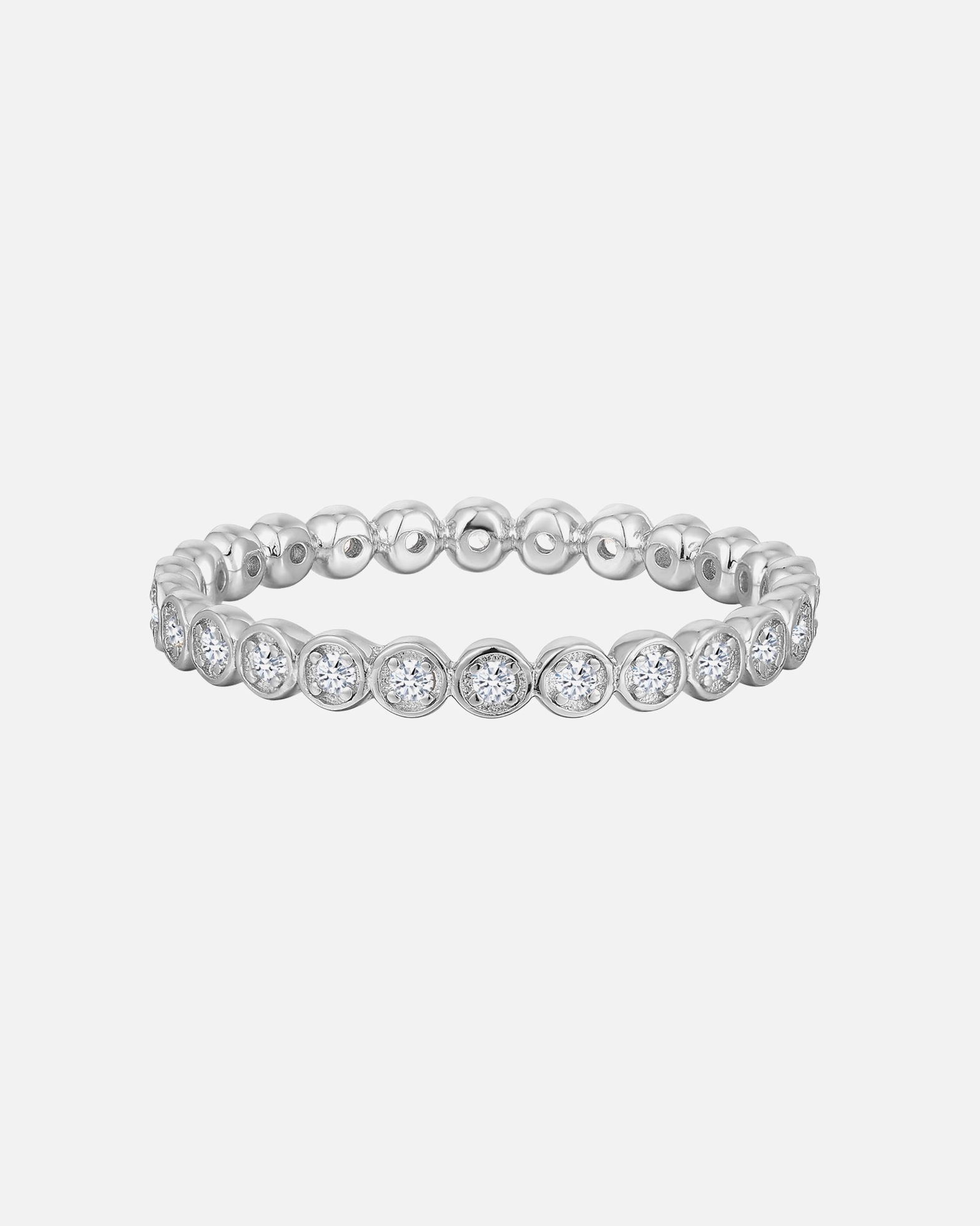 Ring für Weiblich Trilani Ring aus Sterling Silber in silber mit Zirkonia 60