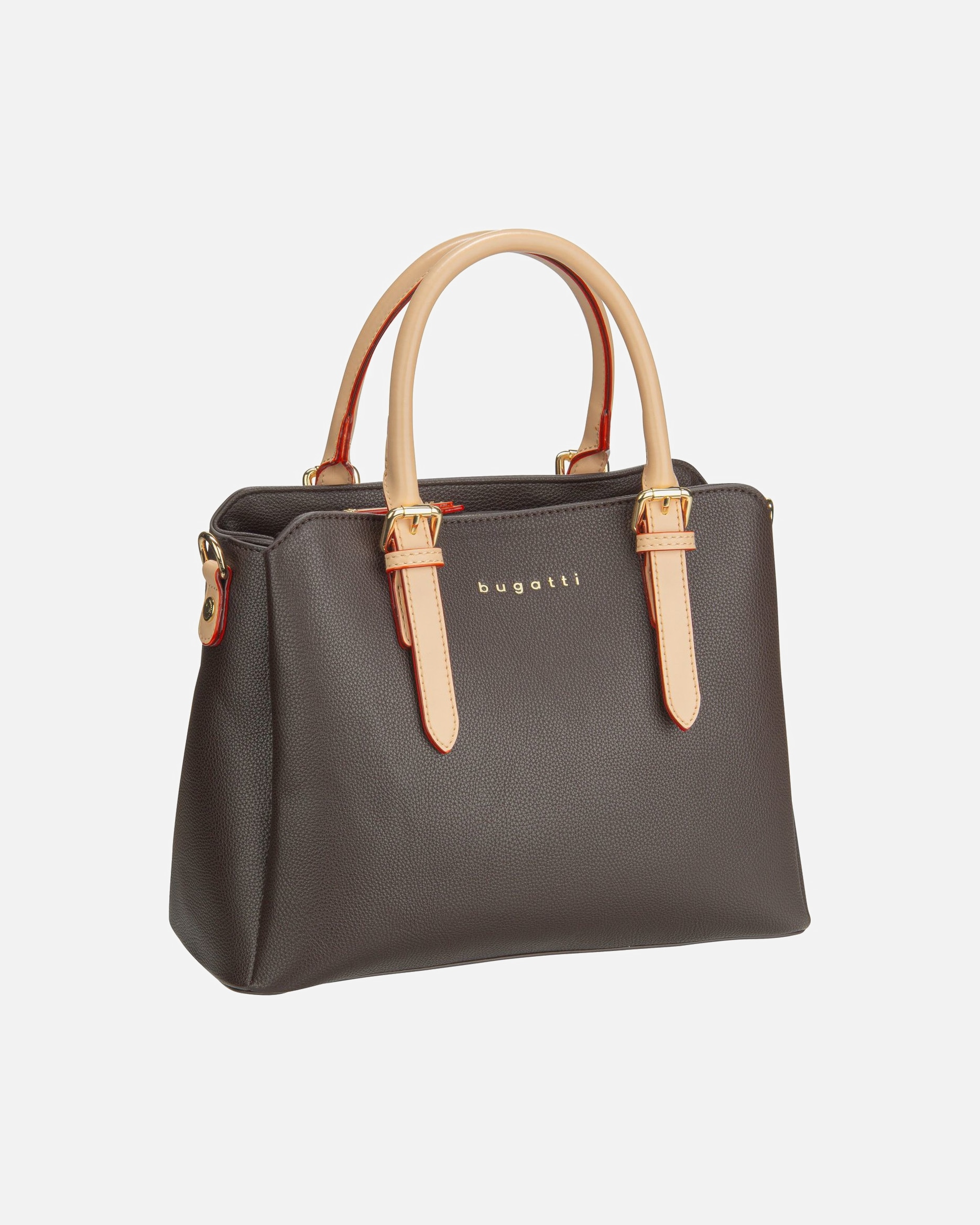 Handtasche für Weiblich Bugatti Handtasche Ella Bowling Bag M Dunkelbraun