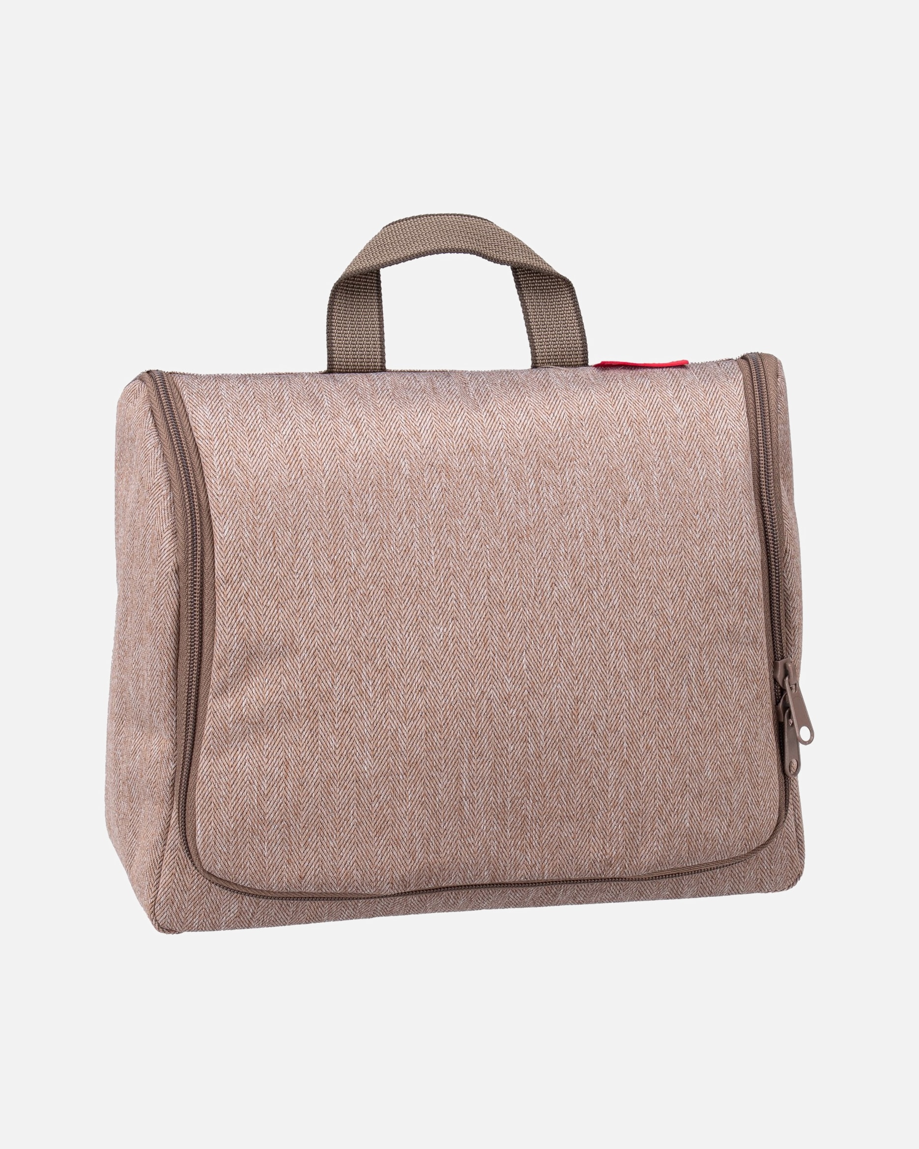 Kulturtasche für Weiblich Reisenthel Kulturbeutel toiletbag XL HELLBRAUN/Herringbone Mokka