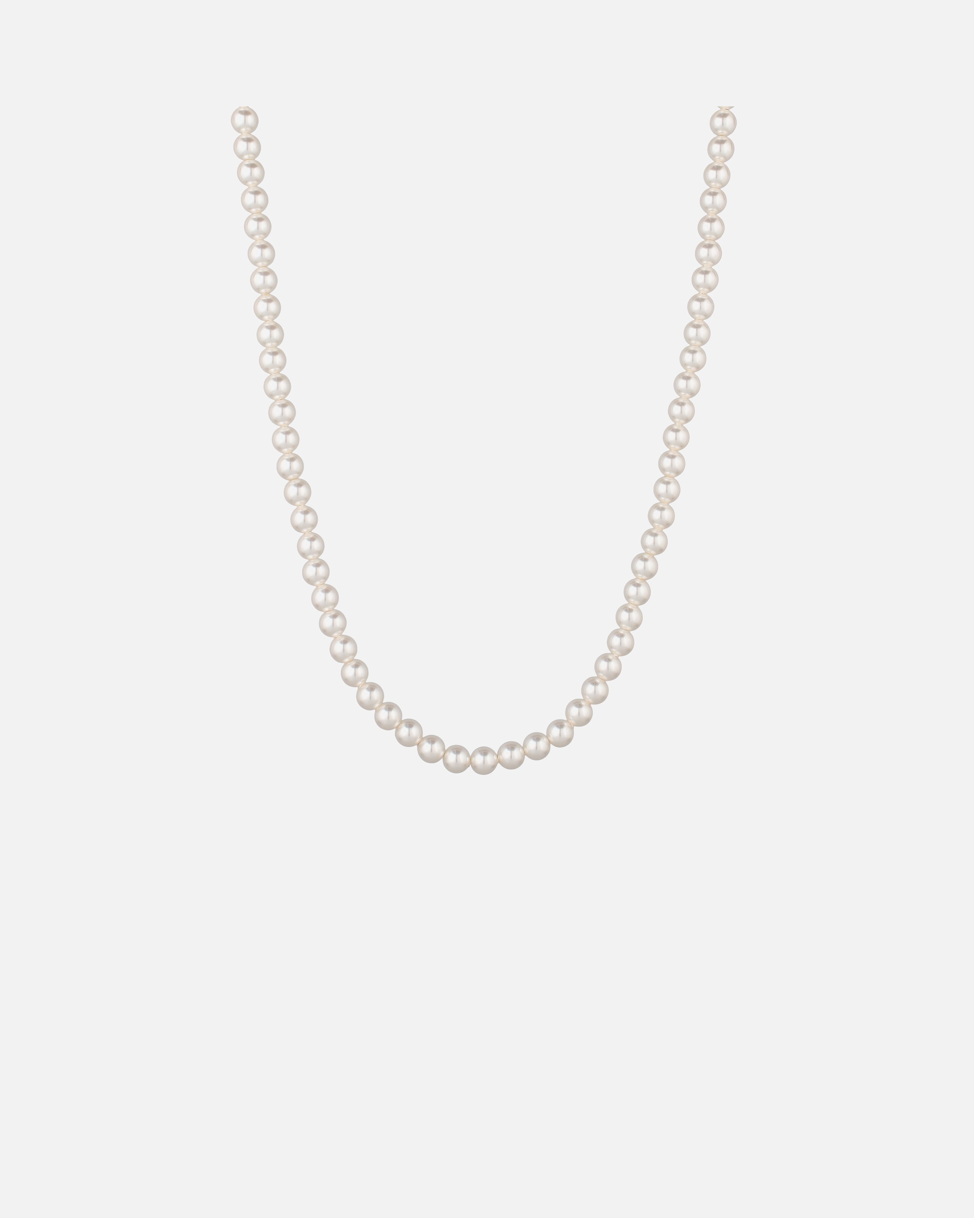 Halskette für Weiblich Elli mit Perlen von Swarovski® 925 Sterling Silber silberfarben