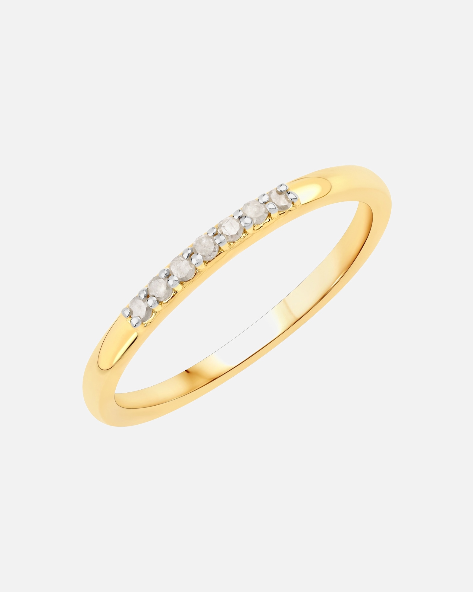 Ring für Weiblich Rafaela Donata Ring Sterling Silber Diamant in Gelbgold 50