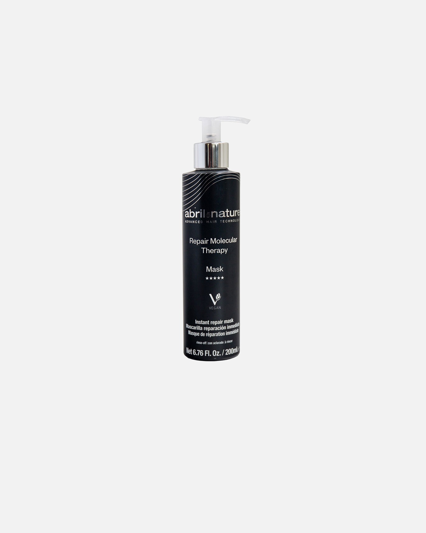 Haarmaske für Unisex Abril Et Nature MOLECULAR THERAPY Sofortreparaturmaske 200 ml