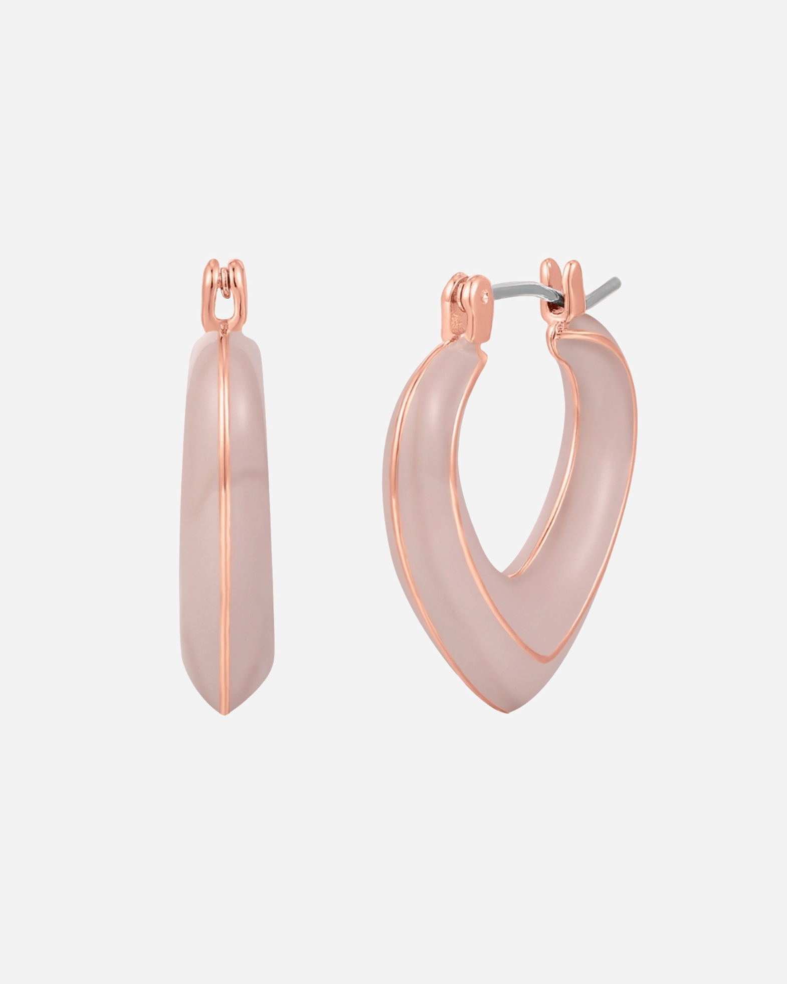 Creolen für Weiblich Yokoamii Creolen aus Metall-Legierung in Roségold 23,2 mm