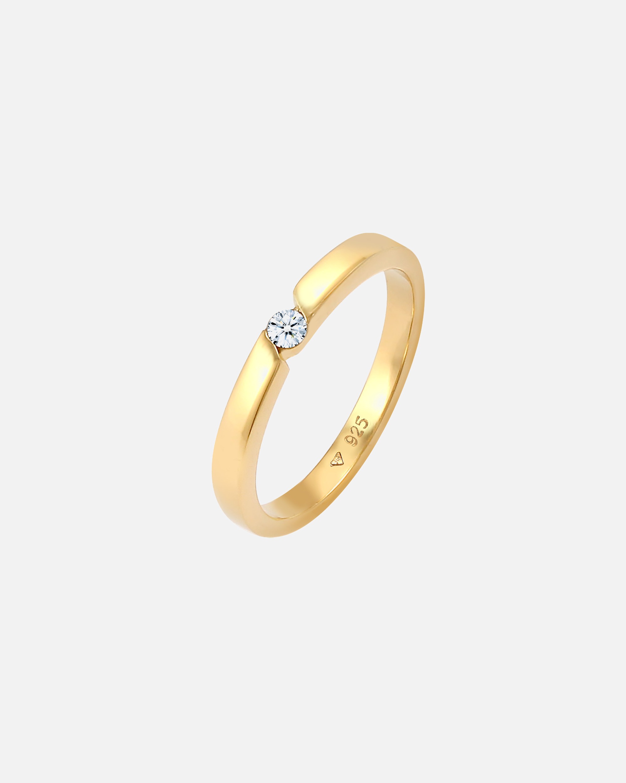 Ring für Weiblich Elli DIAMONDS Verlobungsring Diamant (0.06 ct.) 925 Silber 52