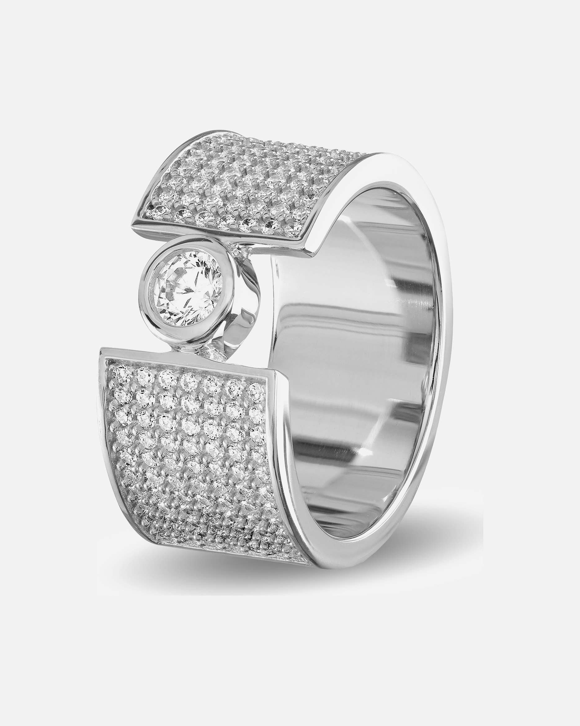 Ring für Weiblich Jette Damenring 925er Silber 59