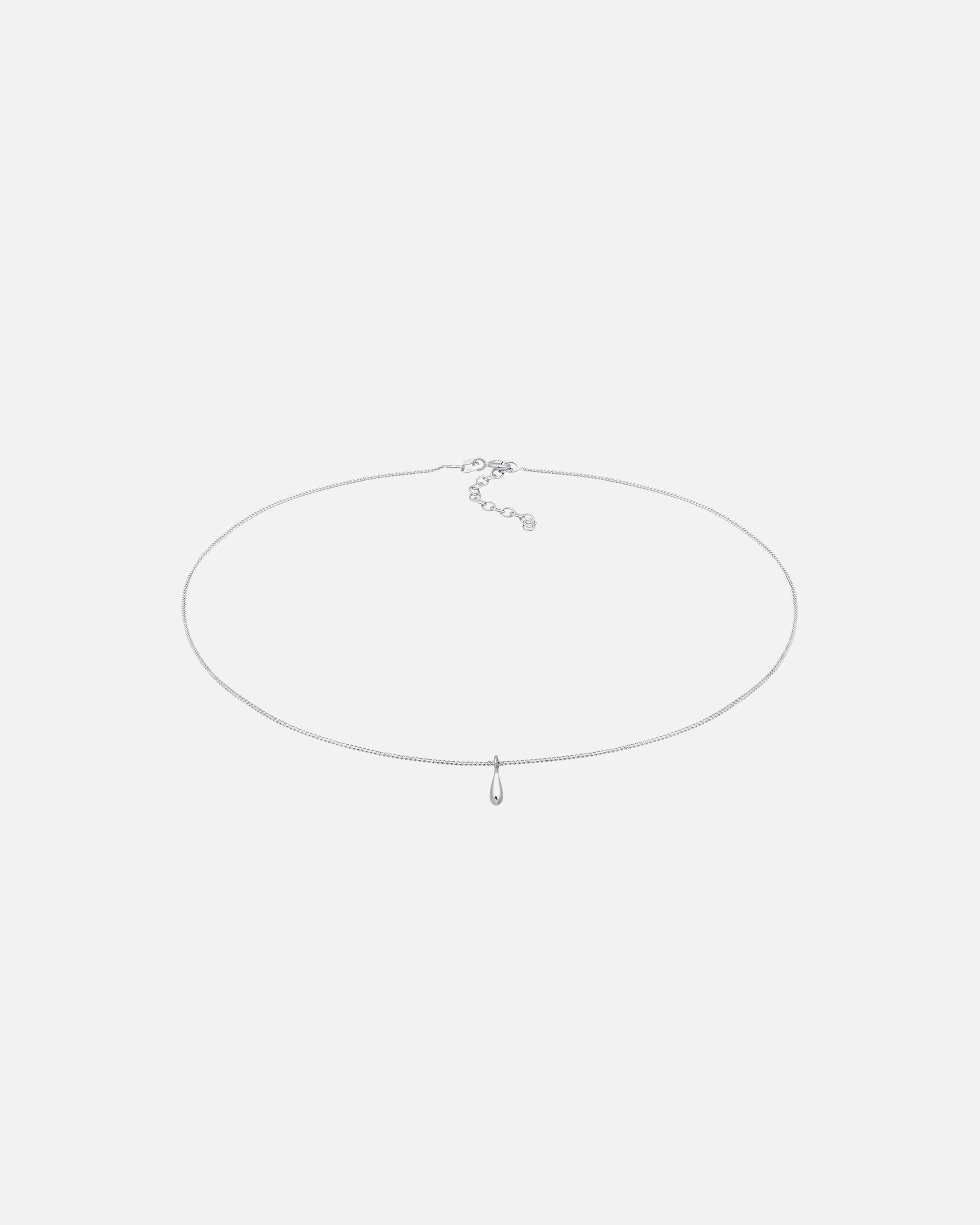 Halskette für Weiblich Elli Elli Halskette Tropfen Drop Anhänger Zart Schlicht 925 Silber 1 Stück