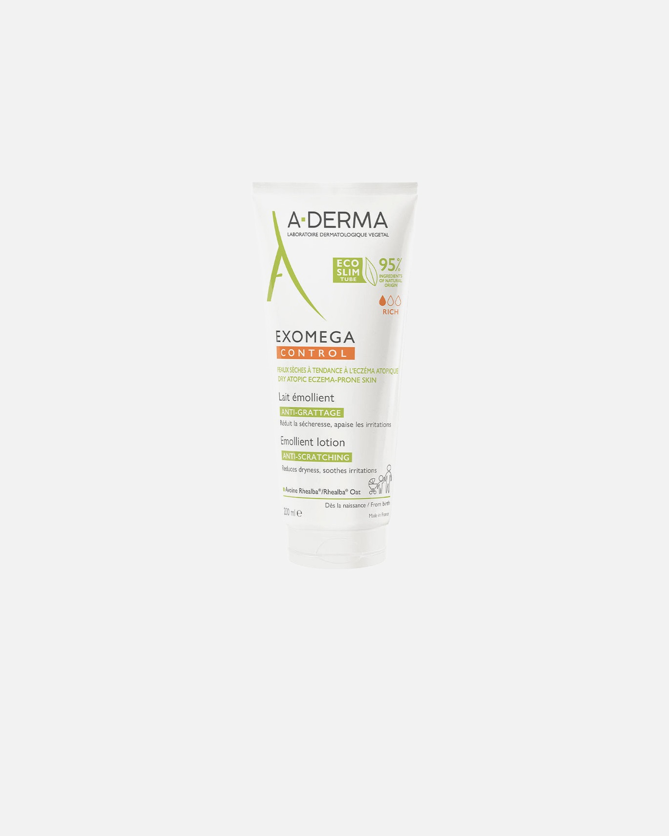 Körpercreme für Unisex A-DERMA EXOMEGA CONTROL Milch 200 ml