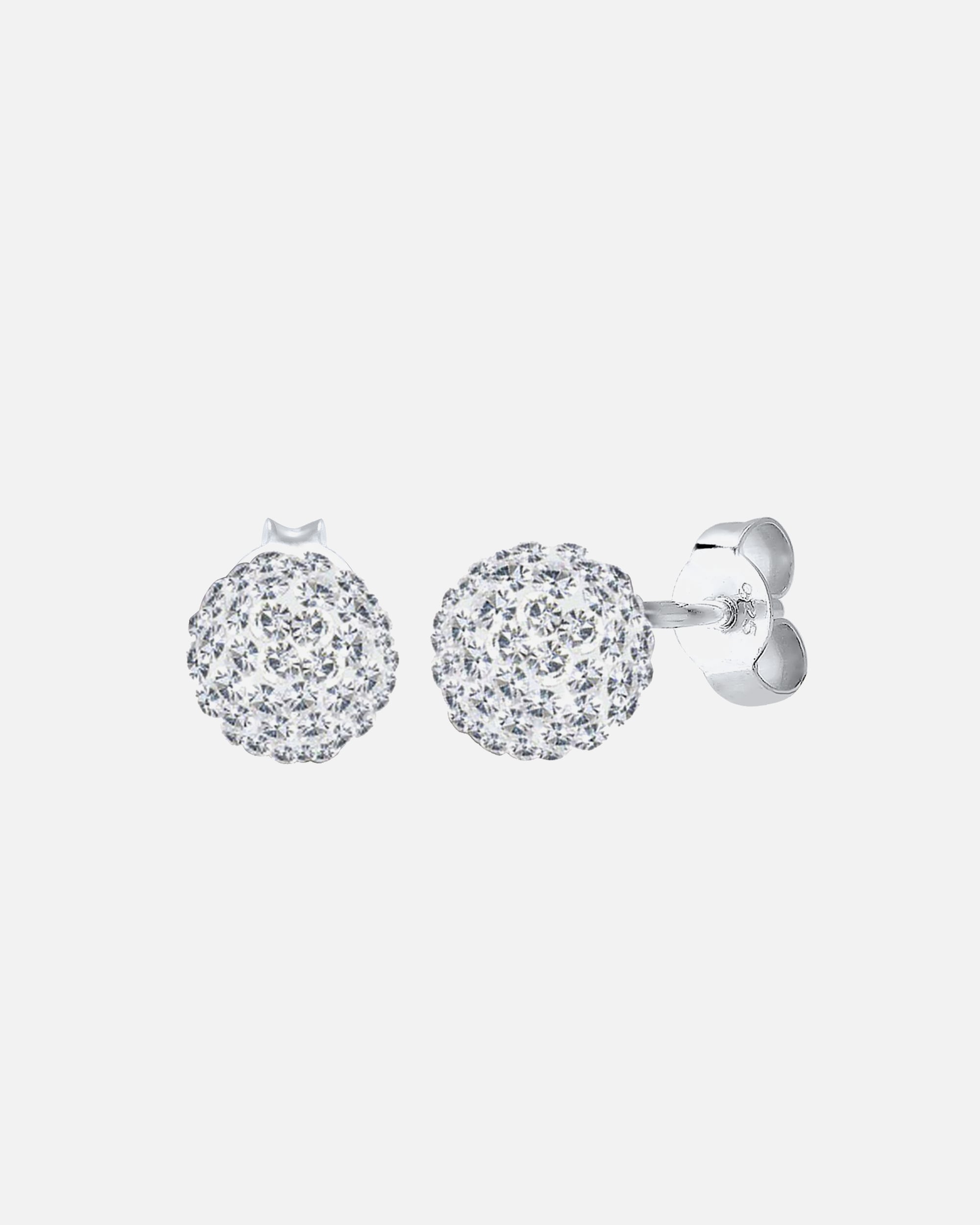 Ohrringe für Weiblich Elli Kugel Funkelnd Elegant Silber, mit Kristallen von Swarovski® 1 Stück