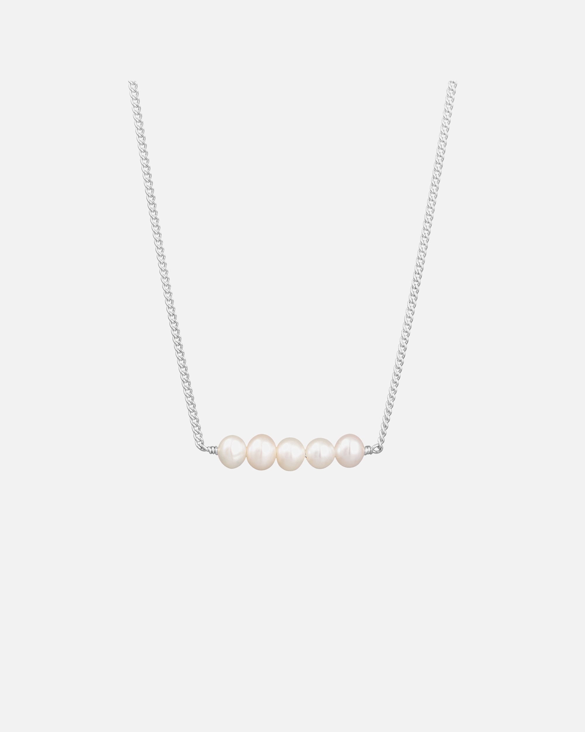 Halskette für Männlich KUZZOI Herren Süßwasserperlen Elegant 925 Silber 1 Stück