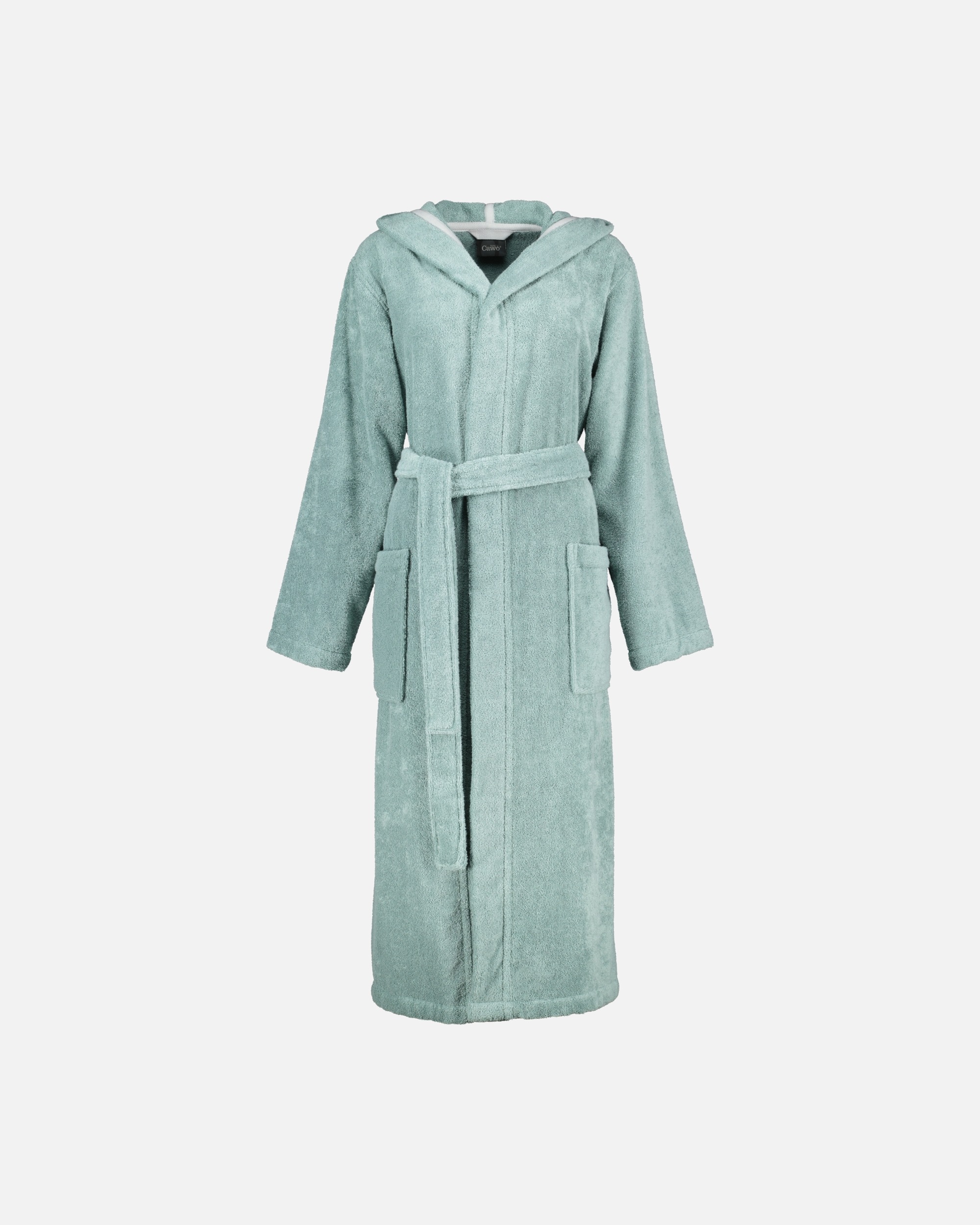 Bademantel für Unisex Cawö Cawö Bademäntel Damen Kapuze Luxury Basics Kapuze 827 fjord - 47 1 Stück