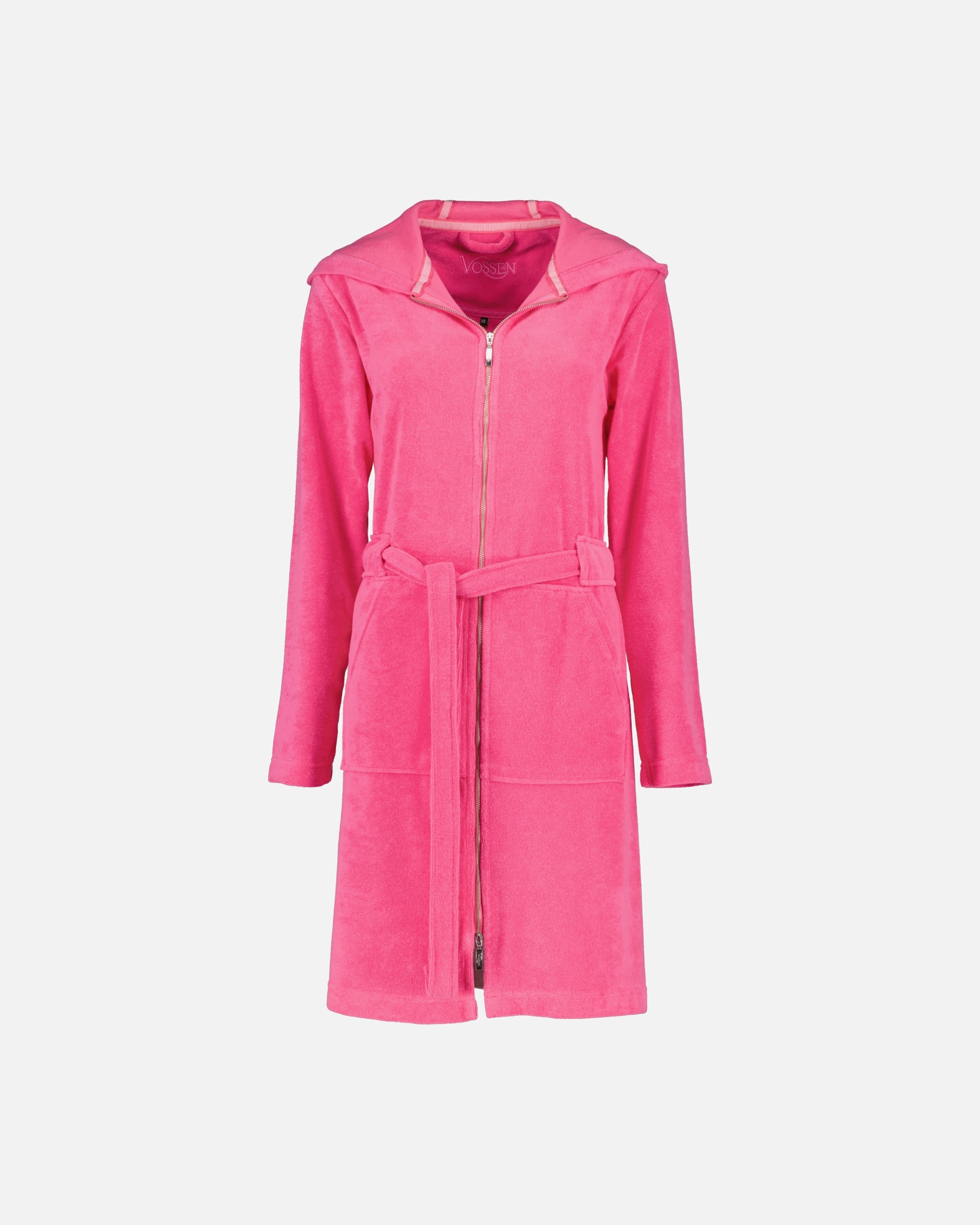 Bademantel für Unisex Vossen Vossen Bademäntel Damen Kurzmantel mit Kapuze Tampa prim rose - 3750 M