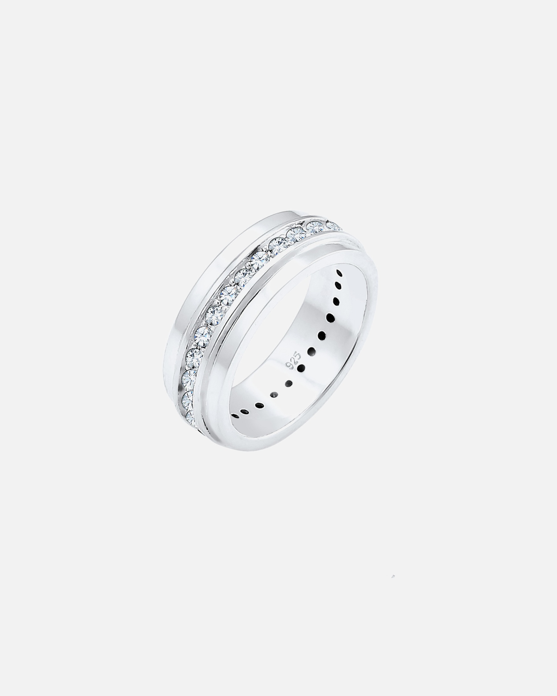 Ring für Weiblich Elli Bandring Klassik 925 Silber, mit Kristallen von Swarovski® 52