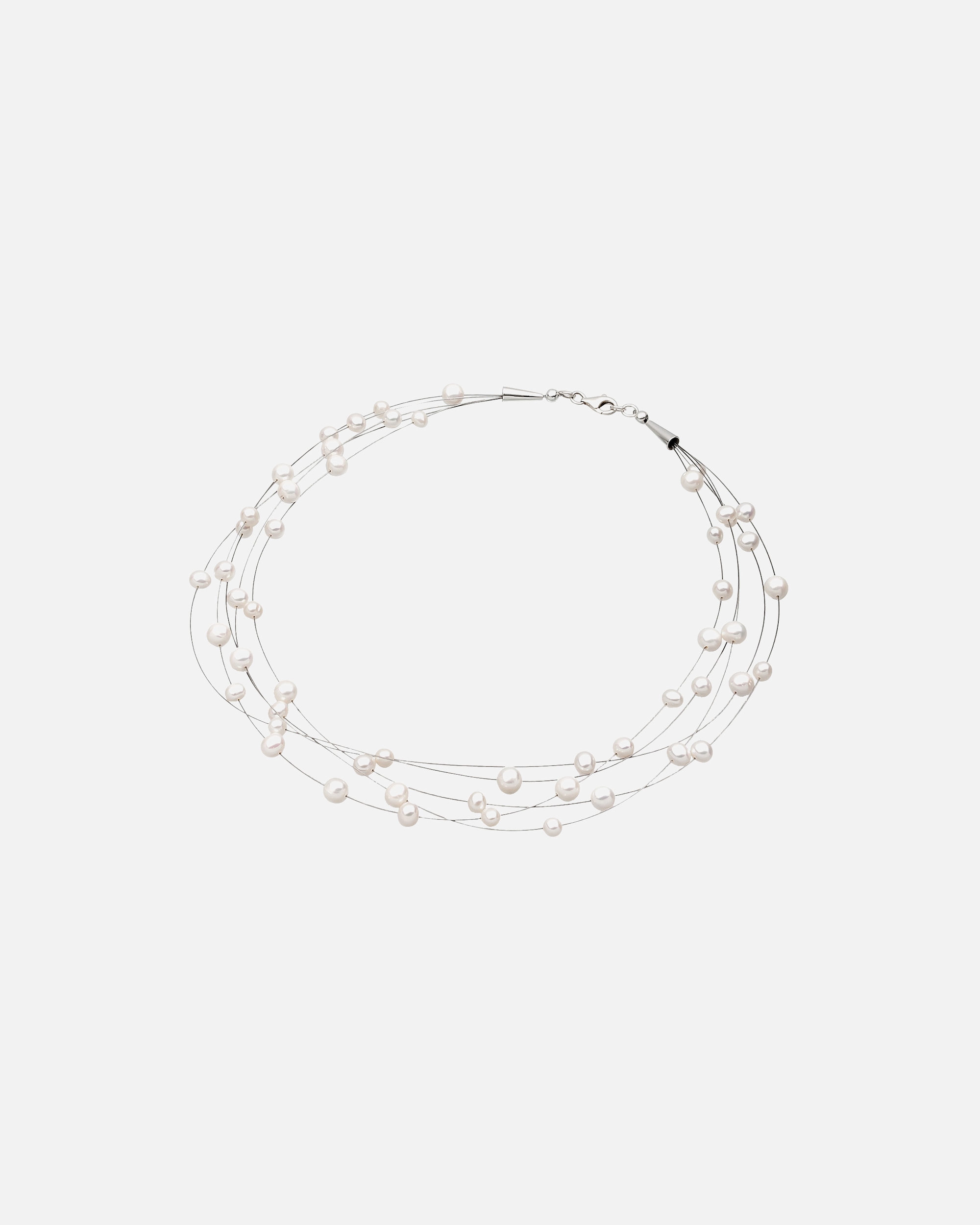 Halskette für Weiblich Elli Süßwasserzuchtperlen 925 Sterling Silber 1 Stück