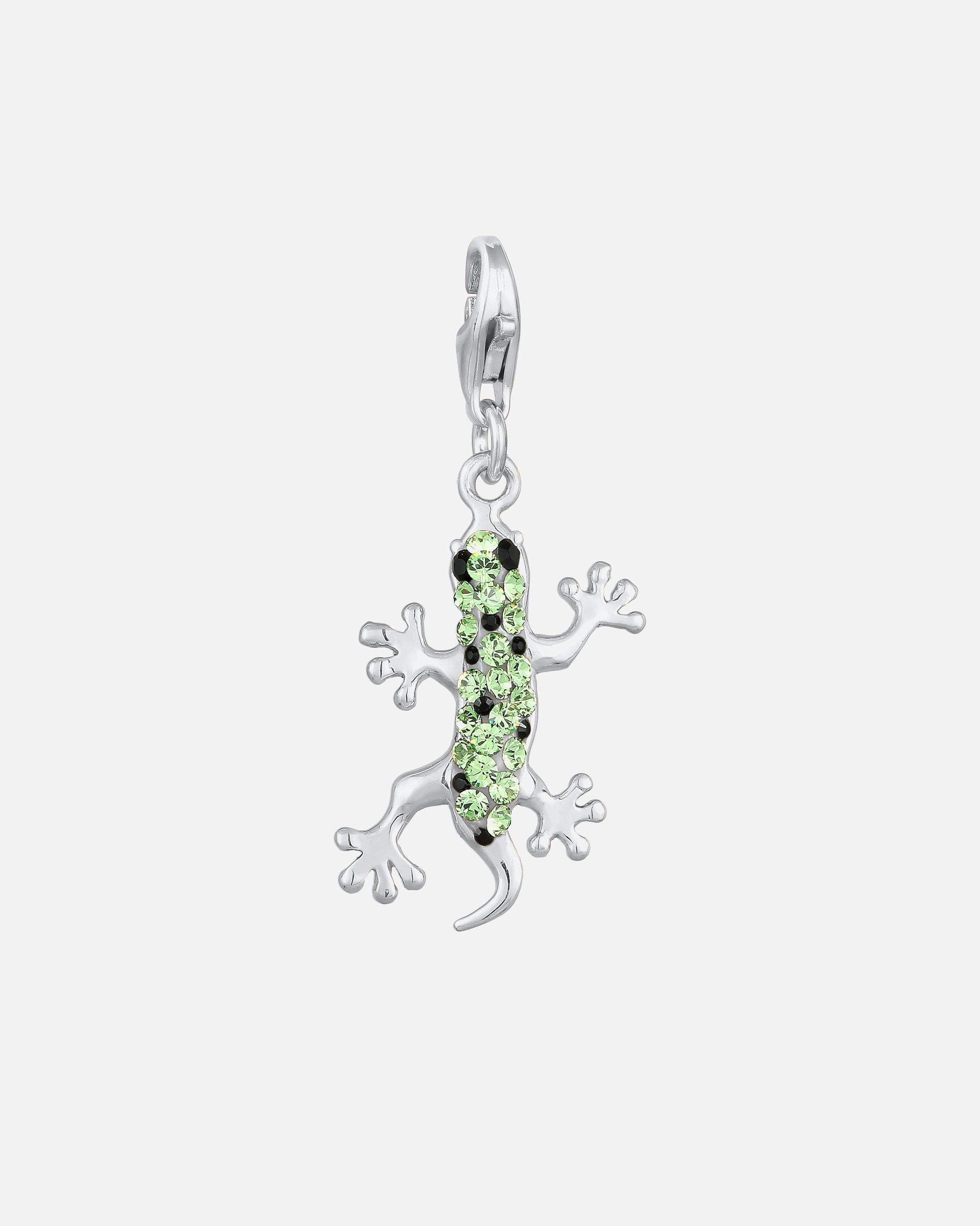 Schmuckanhänger für Weiblich Nenalina Anhänger Gecko 925 Silber, mit Kristallen von Swarovski® 1 Stück