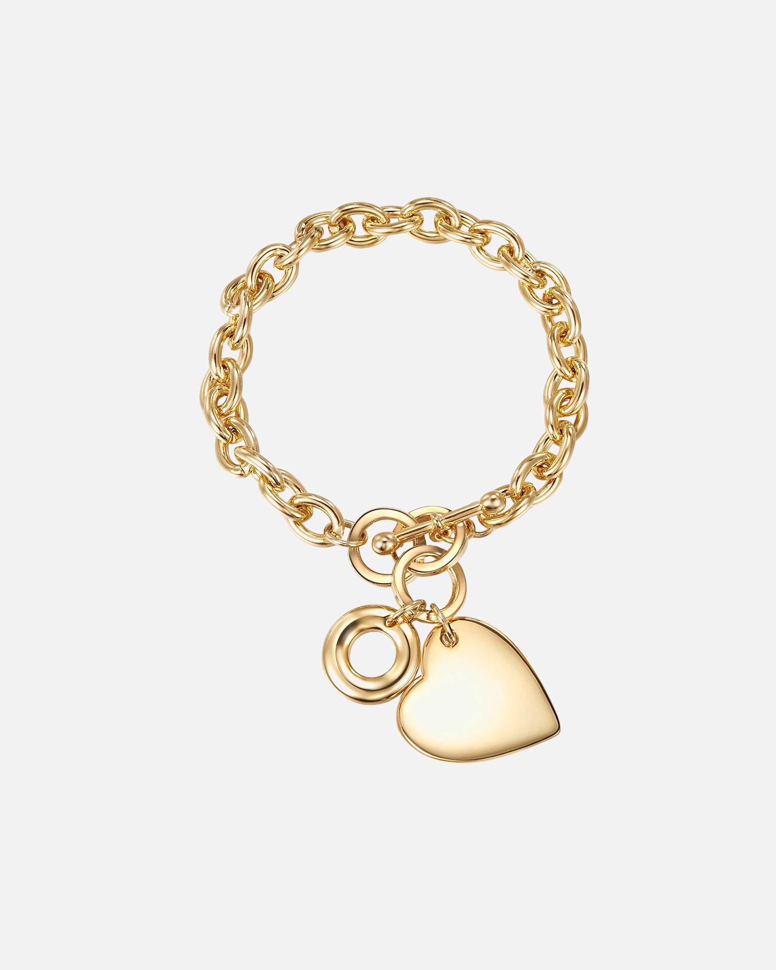 Armband für Weiblich Lulu & Jane Armband Herz Metall-Legierung in Gelbgold 1 Stück