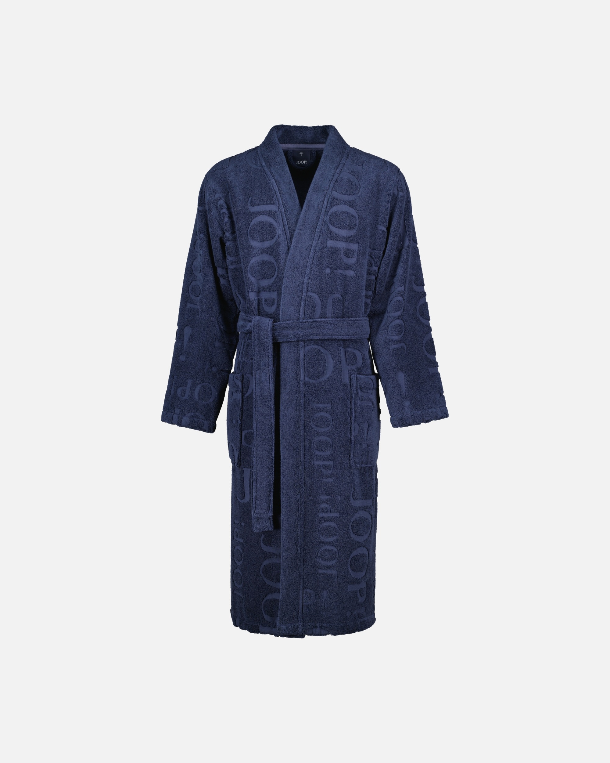 Bademantel für Unisex JOOP! JOOP! Bademäntel Herren Kimono Kimono 1664 blau - 175 1 Stück