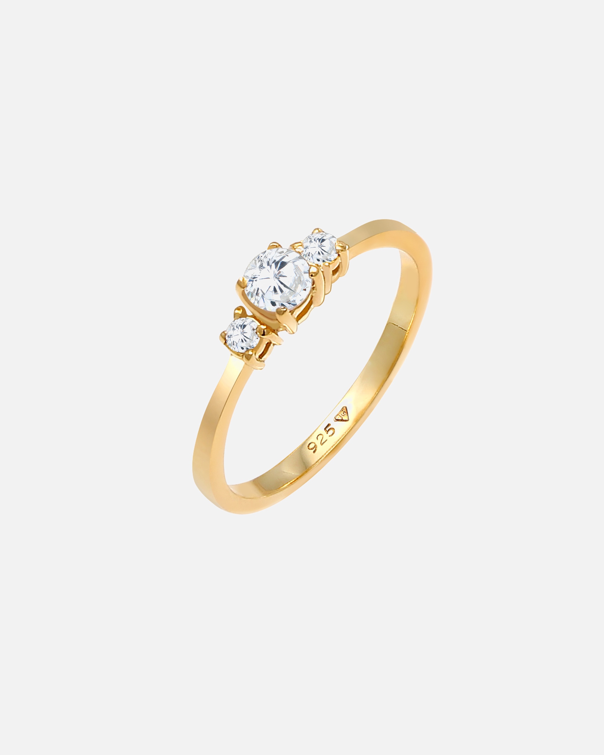 Ring für Weiblich Elli Verlobungsring Zirkonia 925 Silber 52