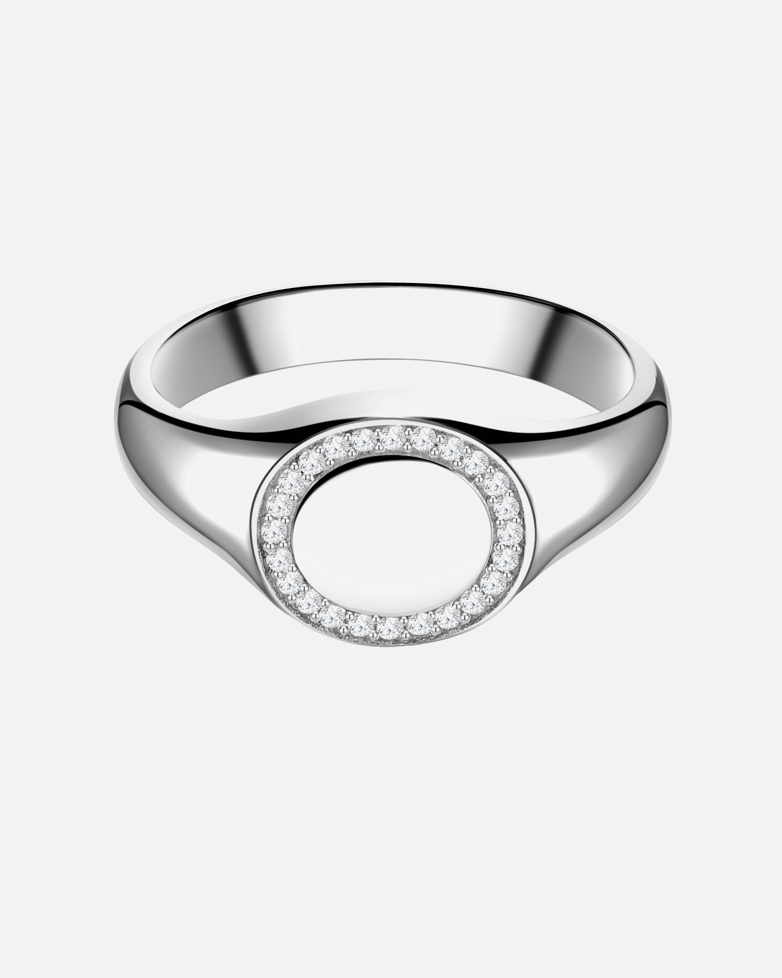 Ring für Weiblich Glanzstücke München Ring Sterling Silber Zirkonia weiß 48