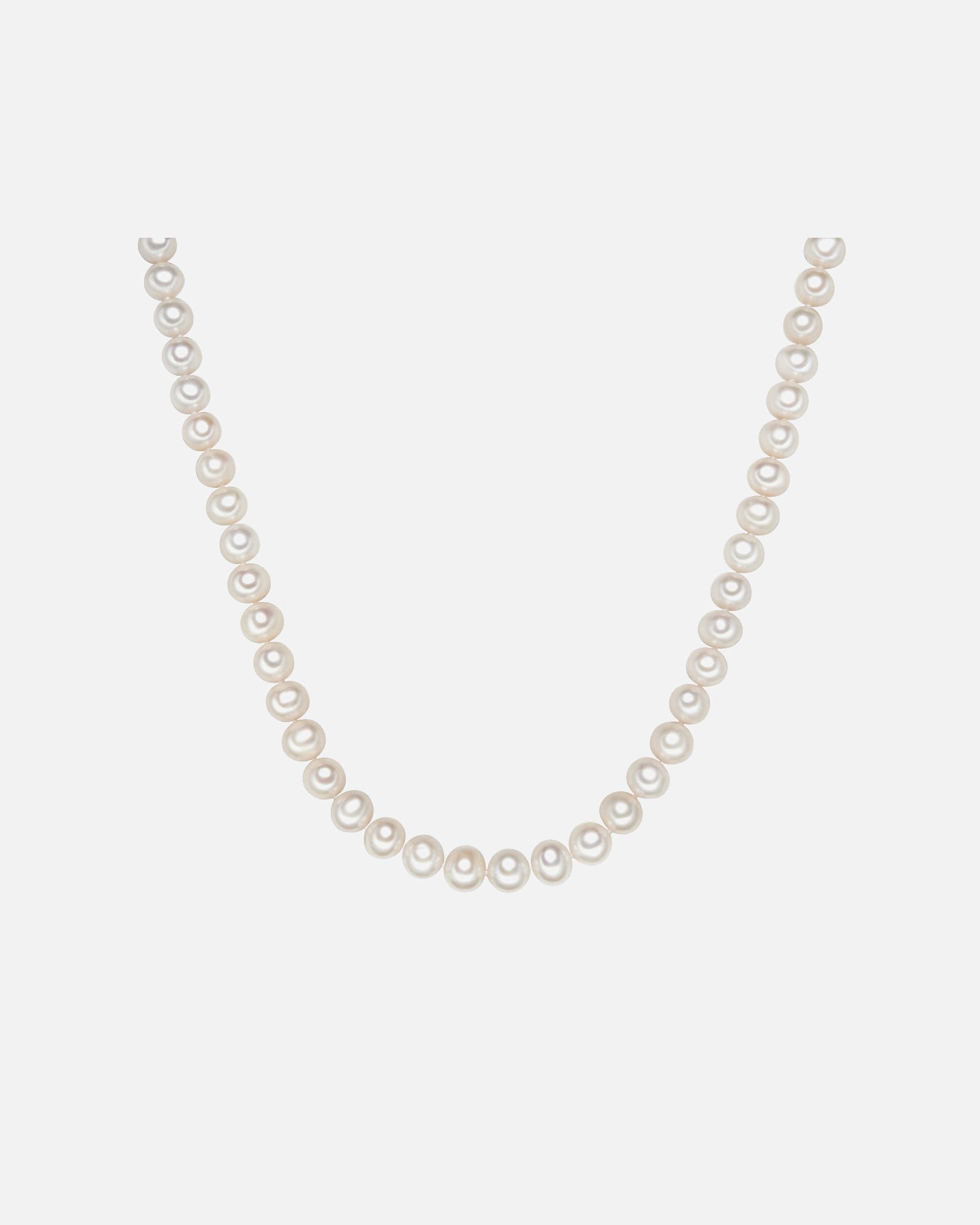 Halskette für Weiblich Valero Pearls Perlen-Kette aus Sterling Silber in silber mit Süßwasser-Zuchtperle 1 Stück
